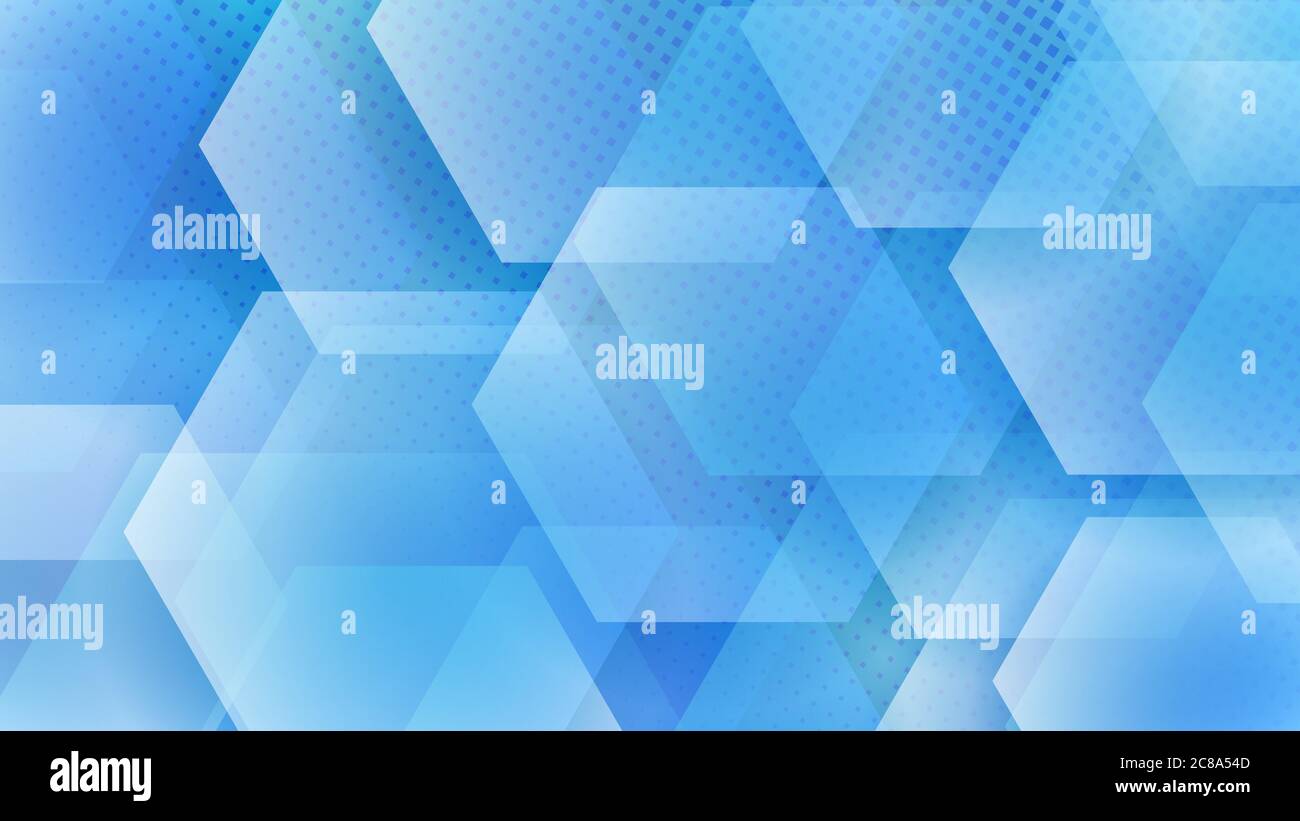 Abstract blue hexagons background Stock Vector Images - Alamy