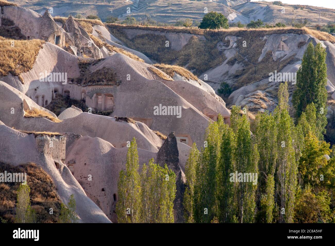 Rock formations in Goreme National Park. Cappadocia, Turkey Stock Photo