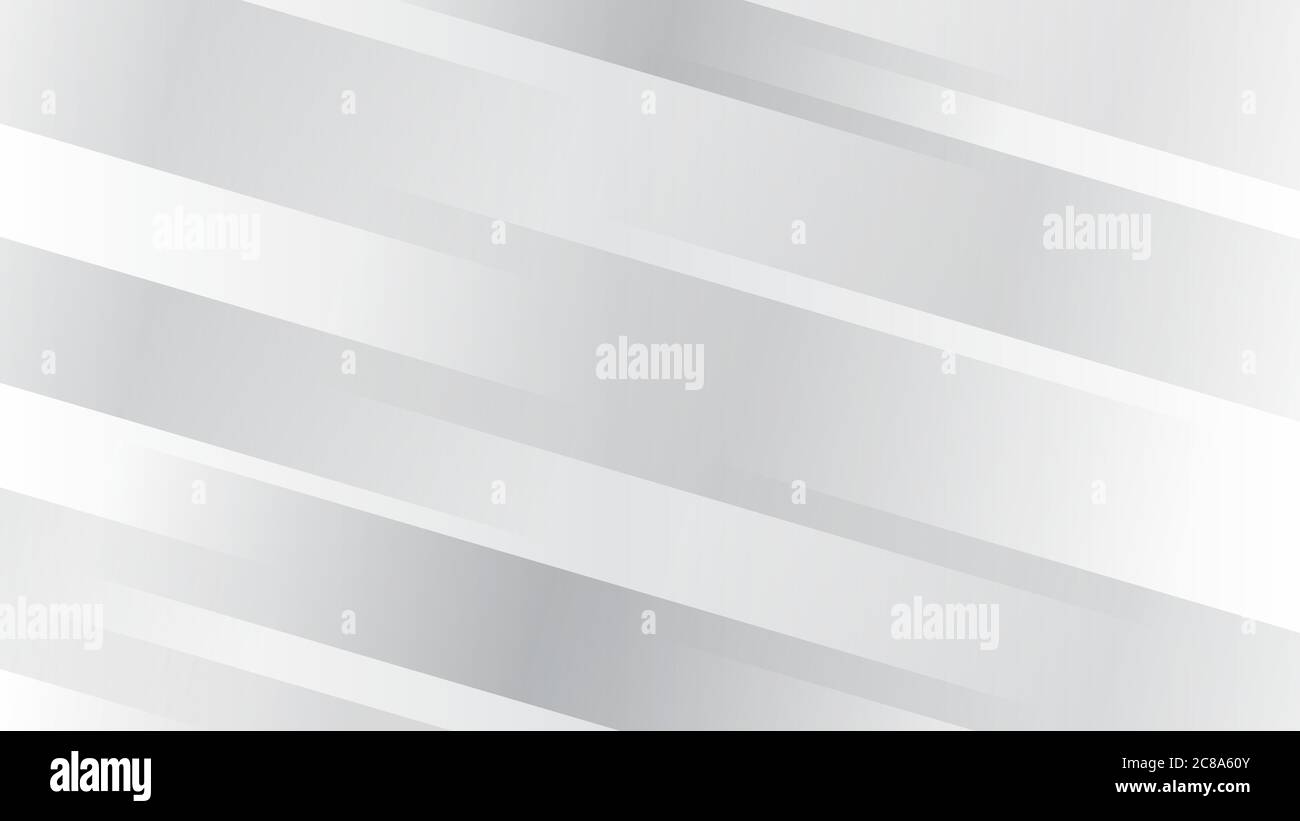 Abstract background with diagonal lines in white and gray colors Stock ...