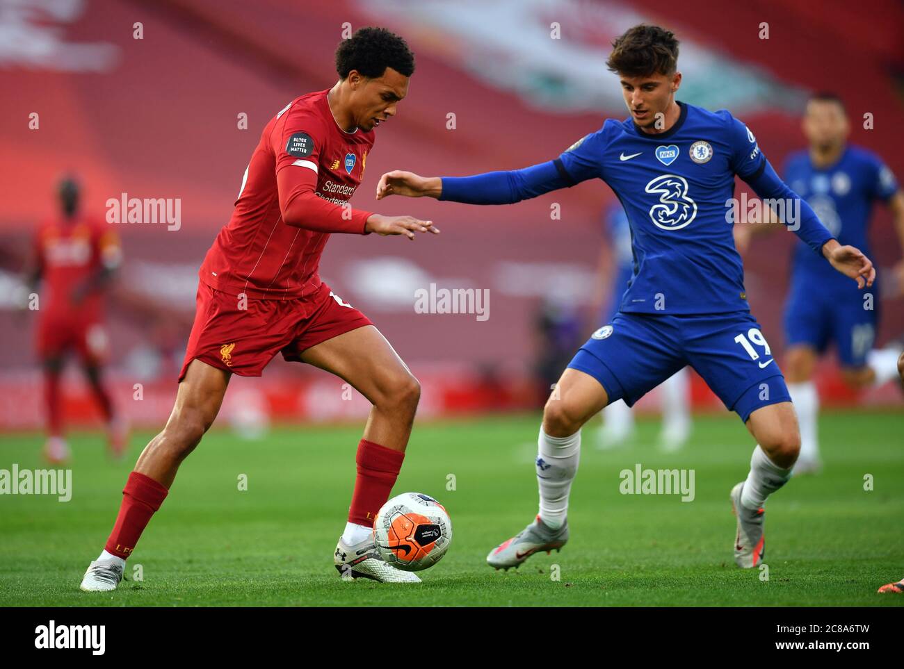 Chelsea's Mason Mount (and Liverpool's Trent AlexanderArnold (left