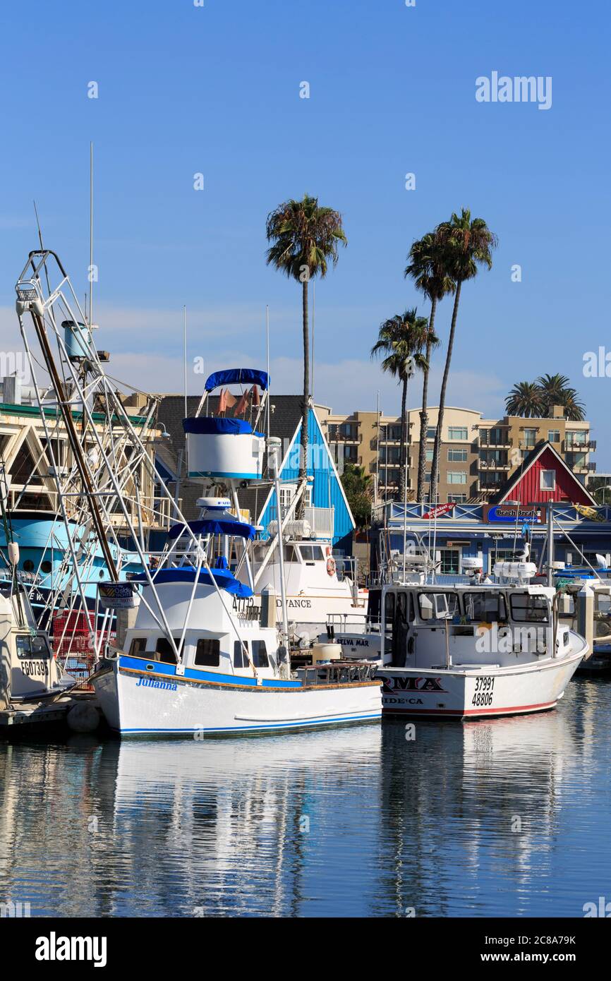Fishing boats in Oceanside Marina,City of Oceanside, California,USA