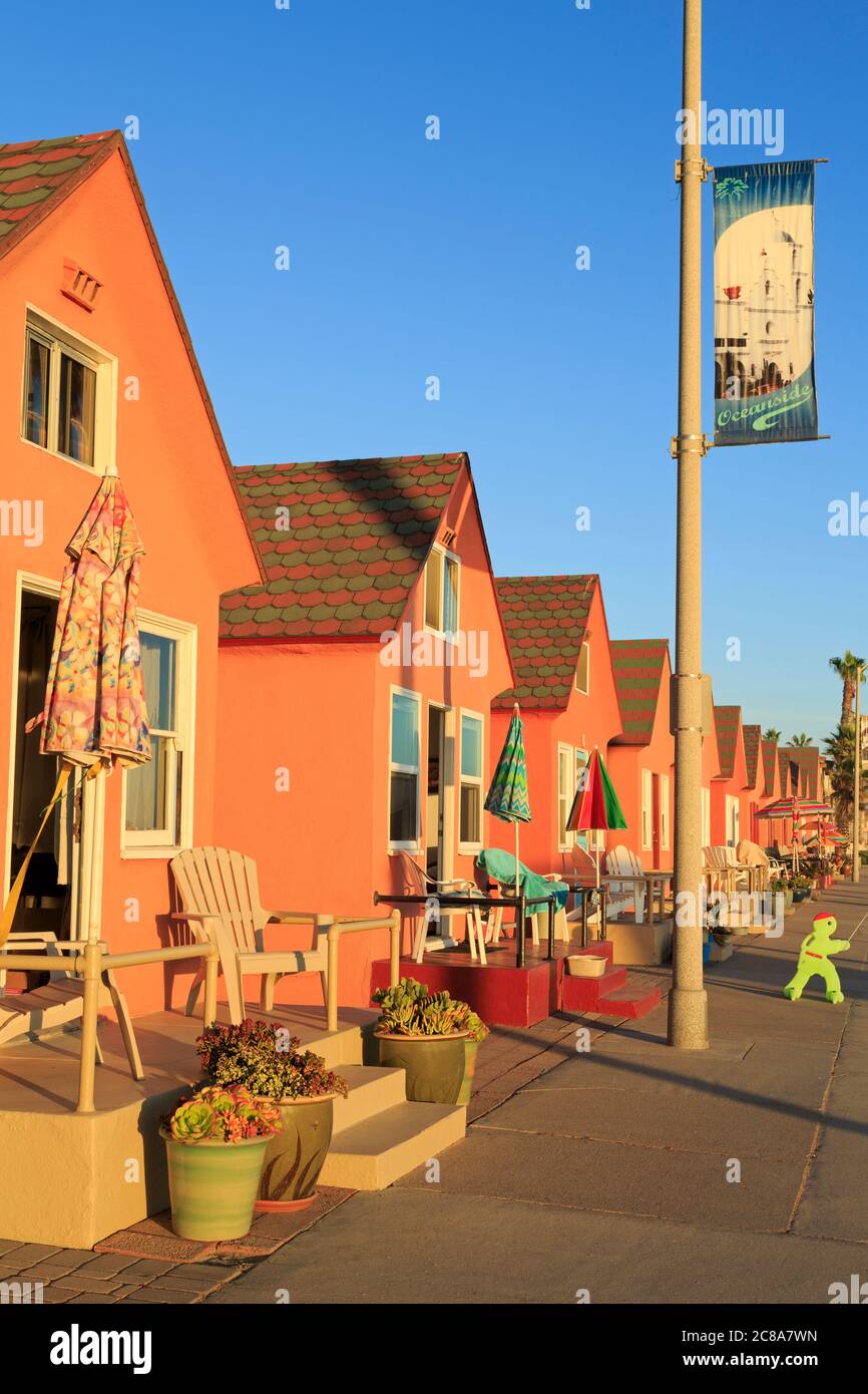 Historic Roberts Cottages in Oceanside, California,USA Stock Photo Alamy