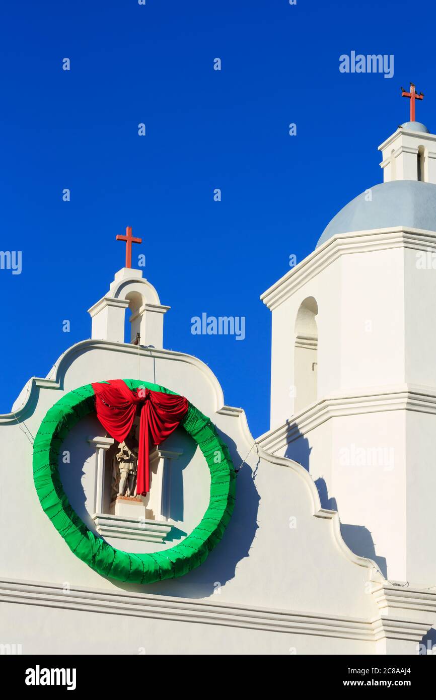 San Luis Rey Mission, Oceanside City, San Diego County, California, USA Stock Photo