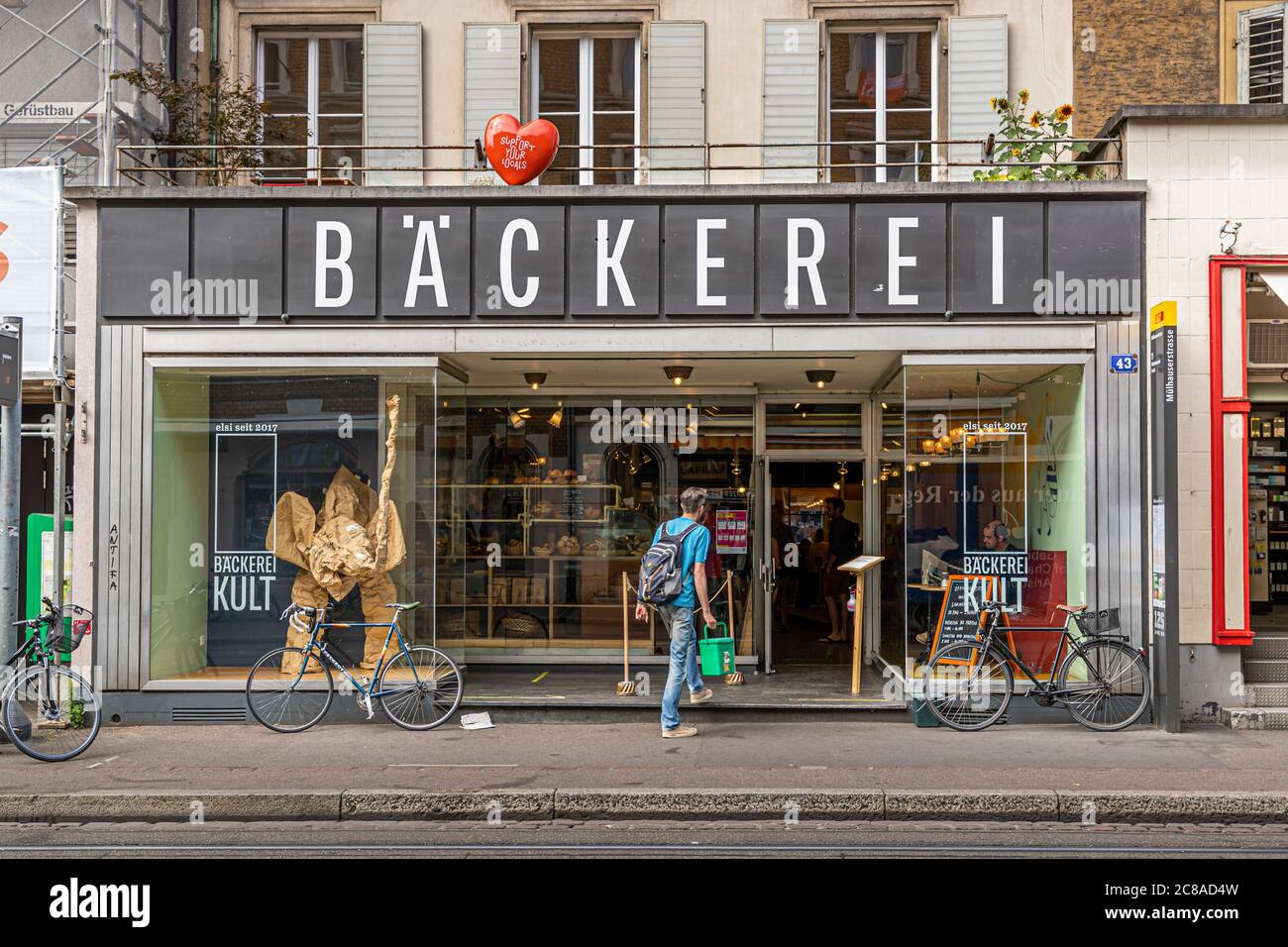 Food Tour in Basel, Switzerland Stock Photo