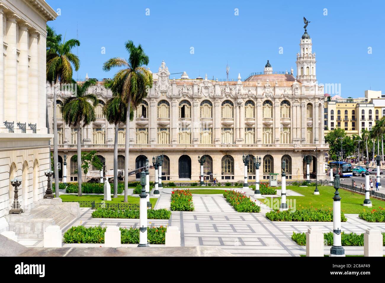 The Great Theater, home of the Cuban National Ballet in downtown Havana Stock Photo