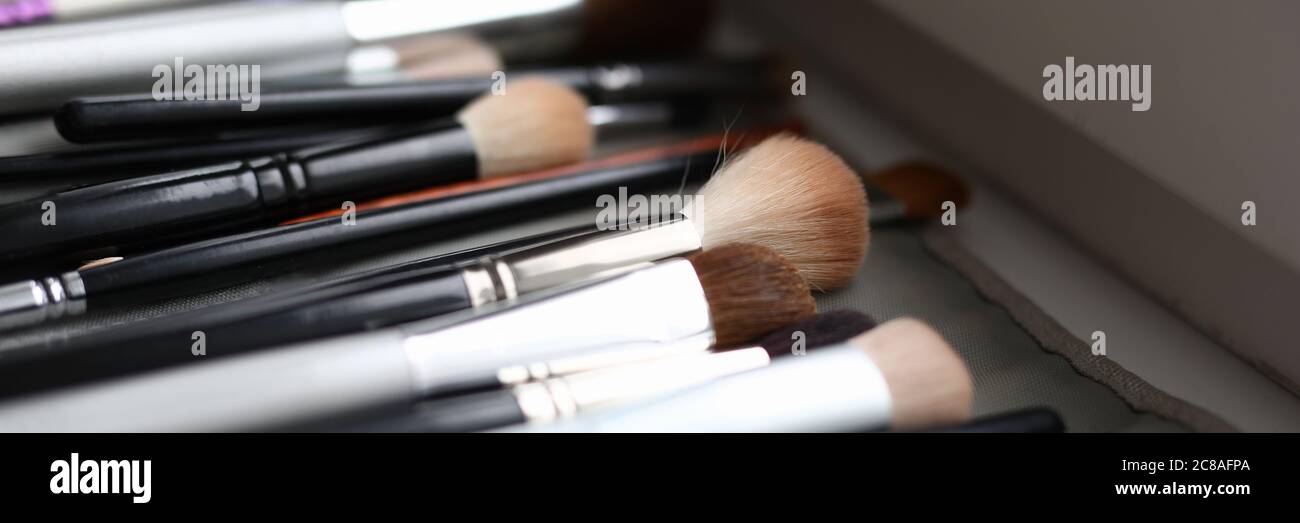 Make-up artist case Stock Photo