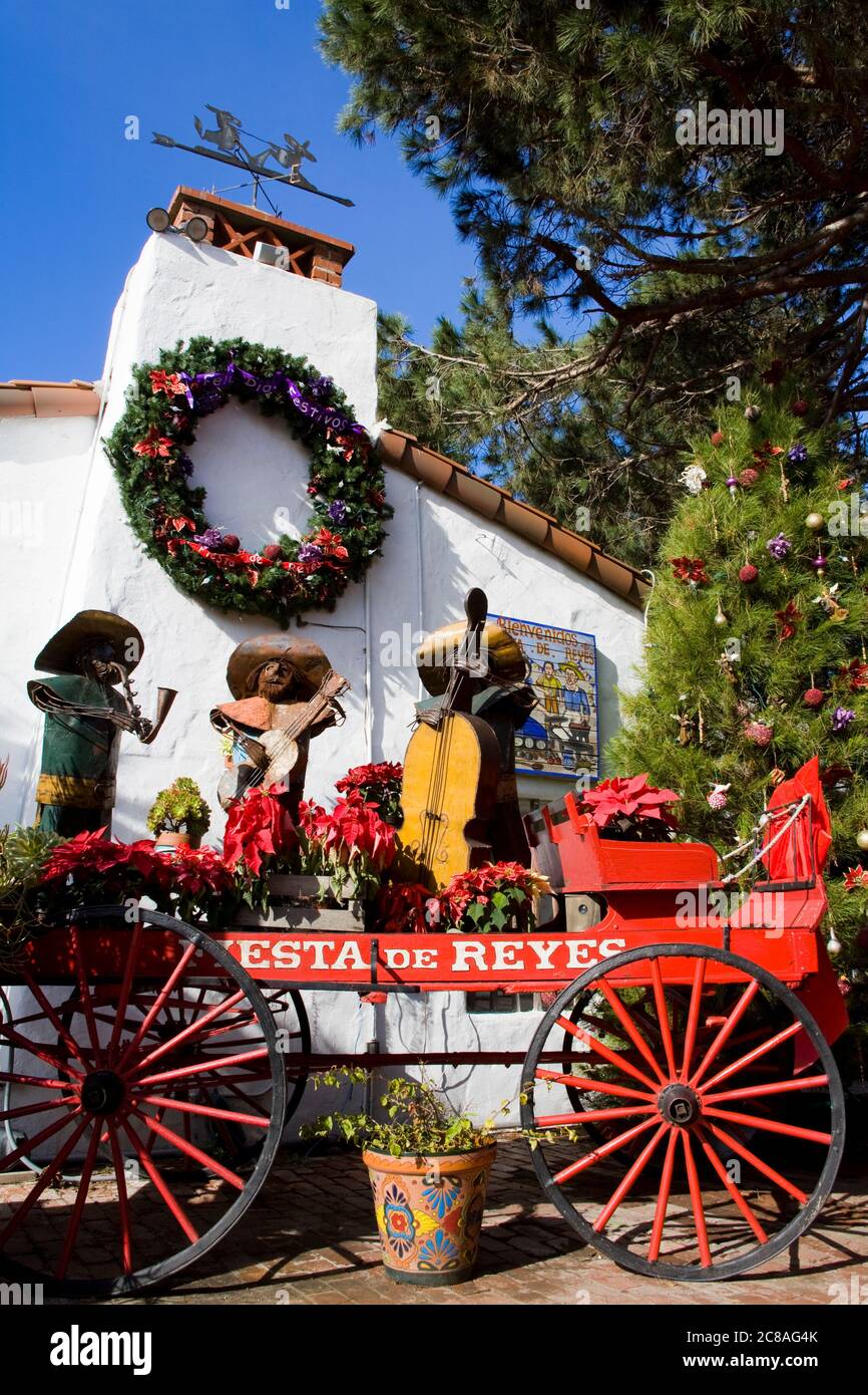 Christmas in Fiesta de Reyes, Old Town San Diego State Historic Park, California, United States Stock Photo