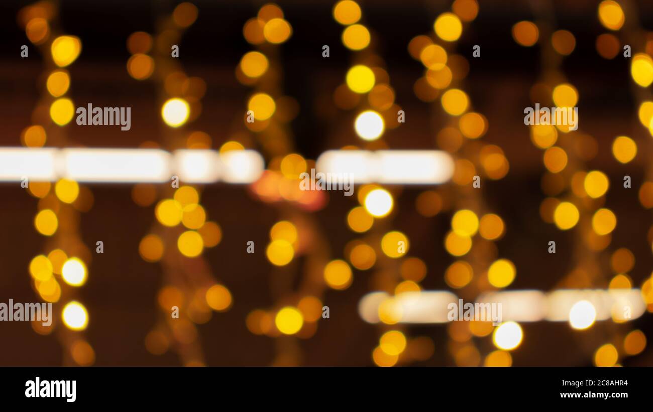 Abstract golden bokeh gold light hi-res stock photography and images ...