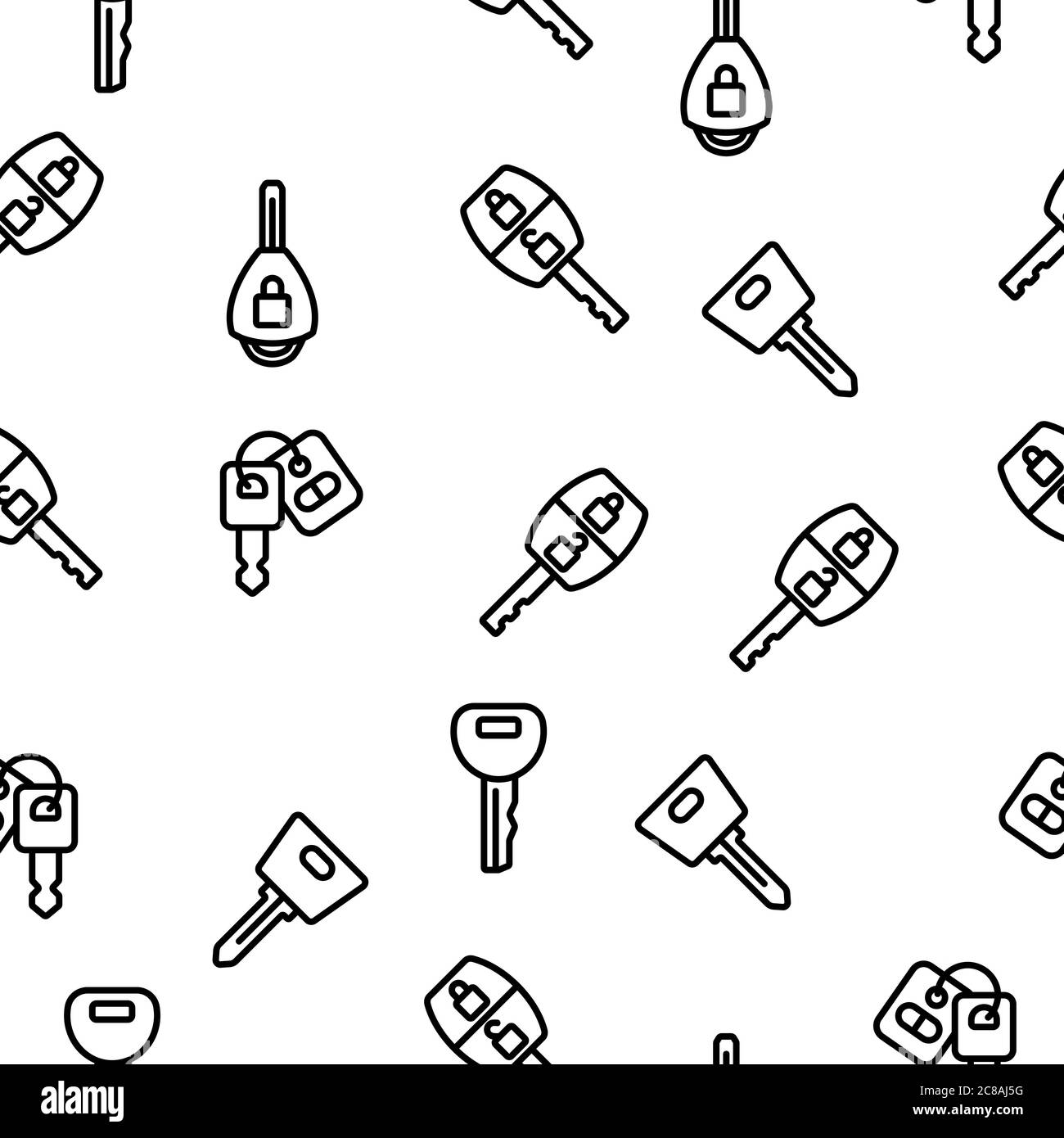 Car Key Equipment Vector Seamless Pattern Stock Vector Image & Art Alamy