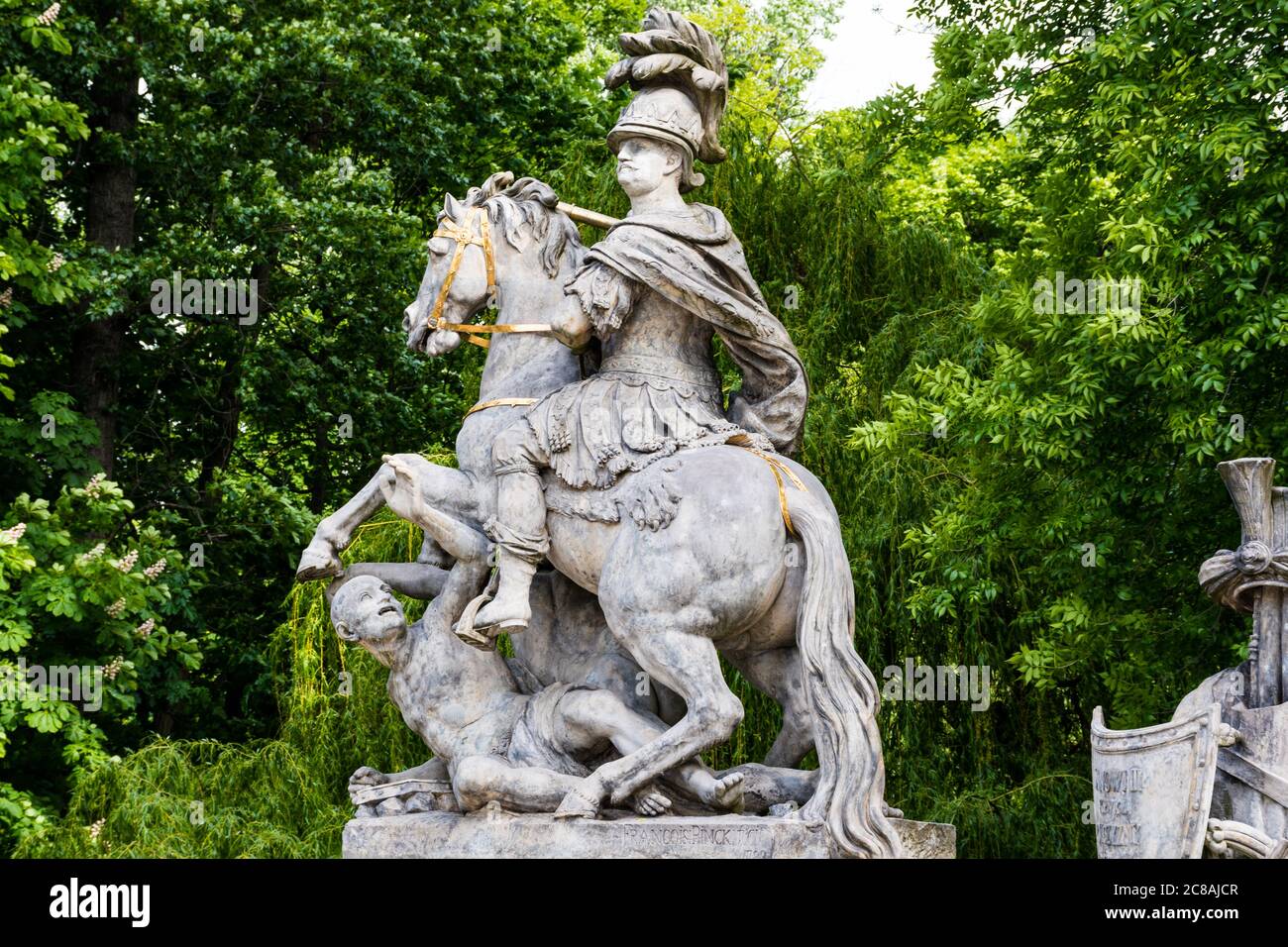 Monument of King John III Sobieski in Warsaw, Poland Stock Photo