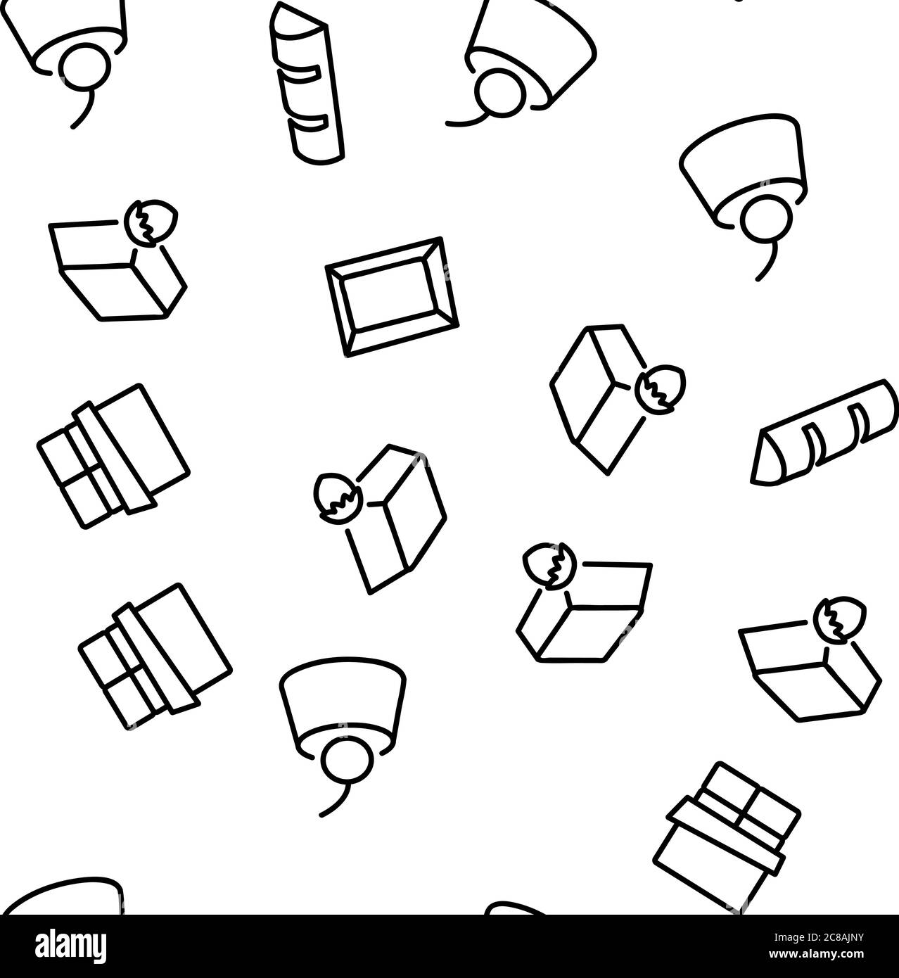 Chocolate Sweet Food Vector Seamless Pattern Stock Vector Image & Art ...