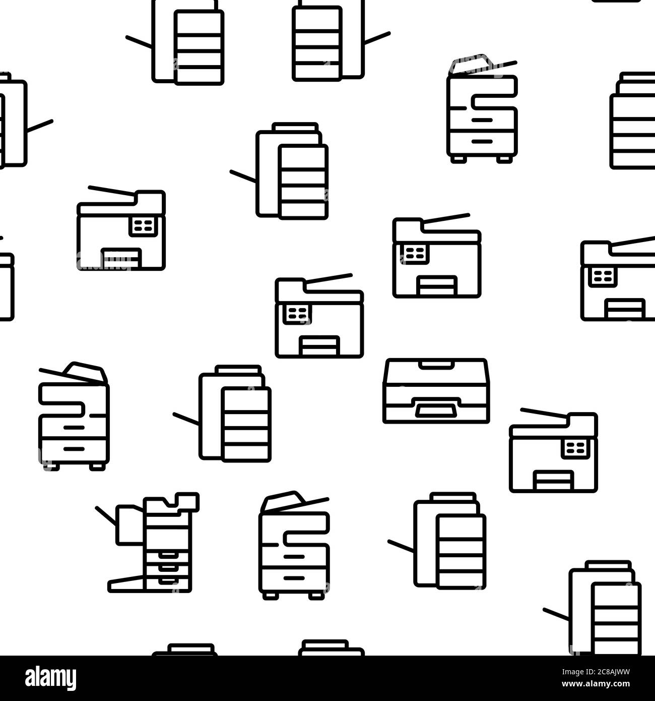 Photocopier Device Vector Seamless Pattern Stock Vector Image & Art Alamy
