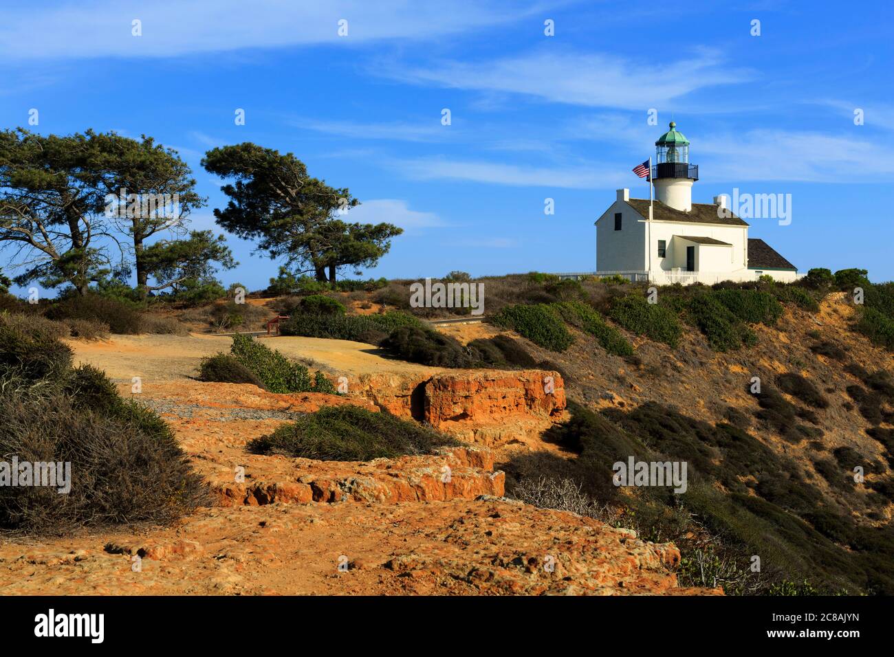 Old POint Loma Lighthouse,Cabrillo National Monument,Point Loma,San Diego,California,USA,North