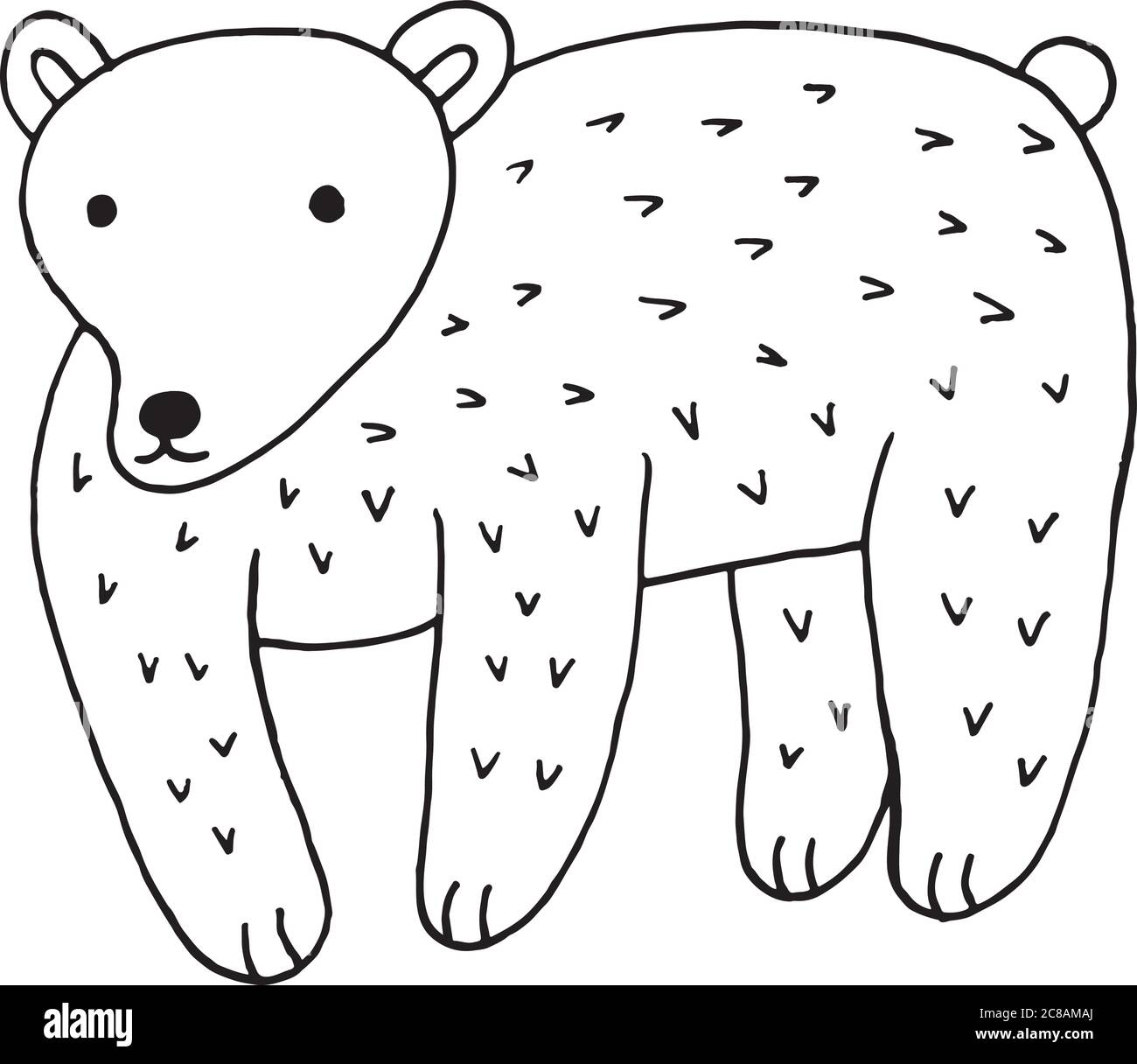 Forest animal bear doodle cartoon simple illustration. kids draw Stock Vector Image & Art - Alamy Forest animal bear doodle cartoon simple illustration. kids draw Stock Vector Image & Art - Alamy