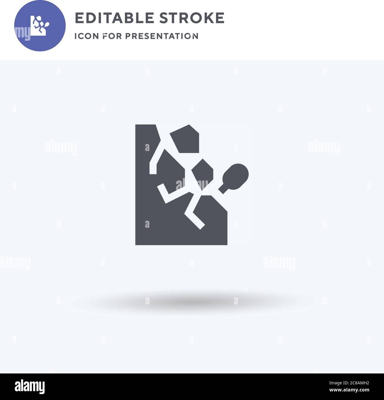 Landslide icon vector, filled flat sign, solid pictogram isolated on ...