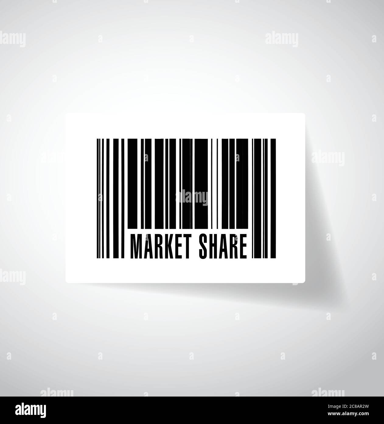 Market share barcode illustration design over a white background Stock ...