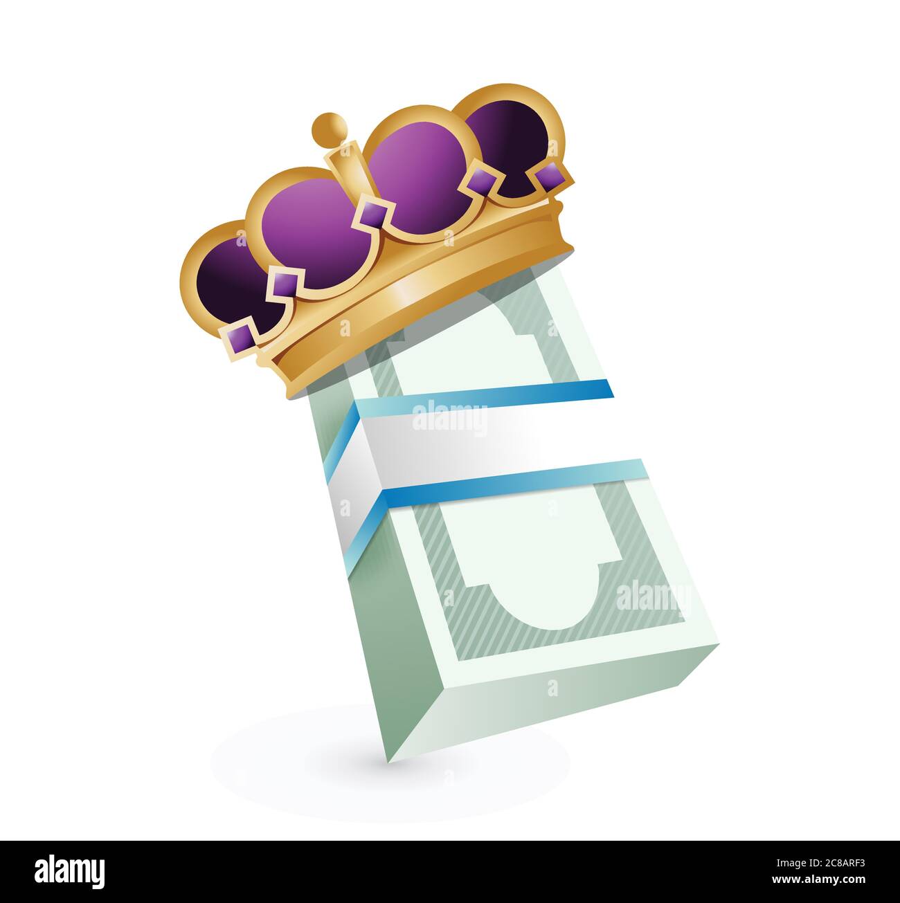 Bills and crowd illustration design over a white background Stock Vector
