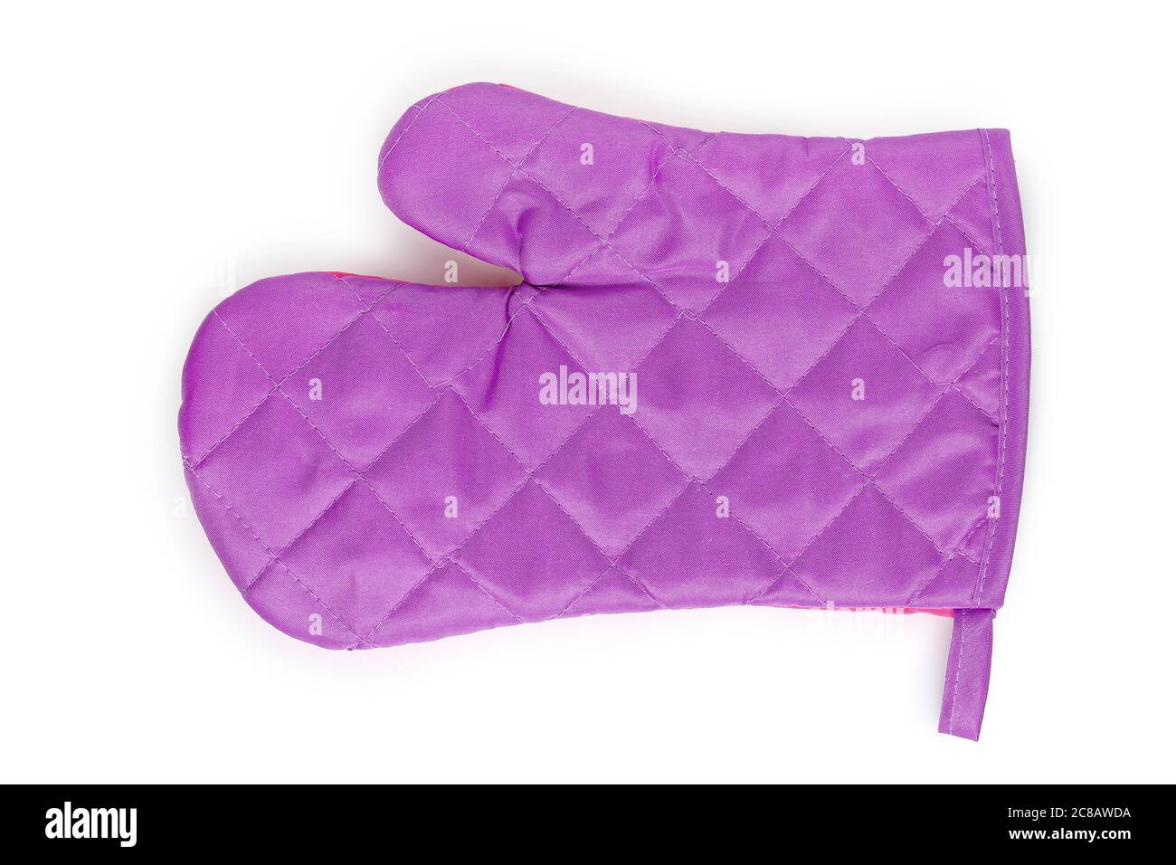 purple kitchen glove isolated on white Stock Photo Alamy
