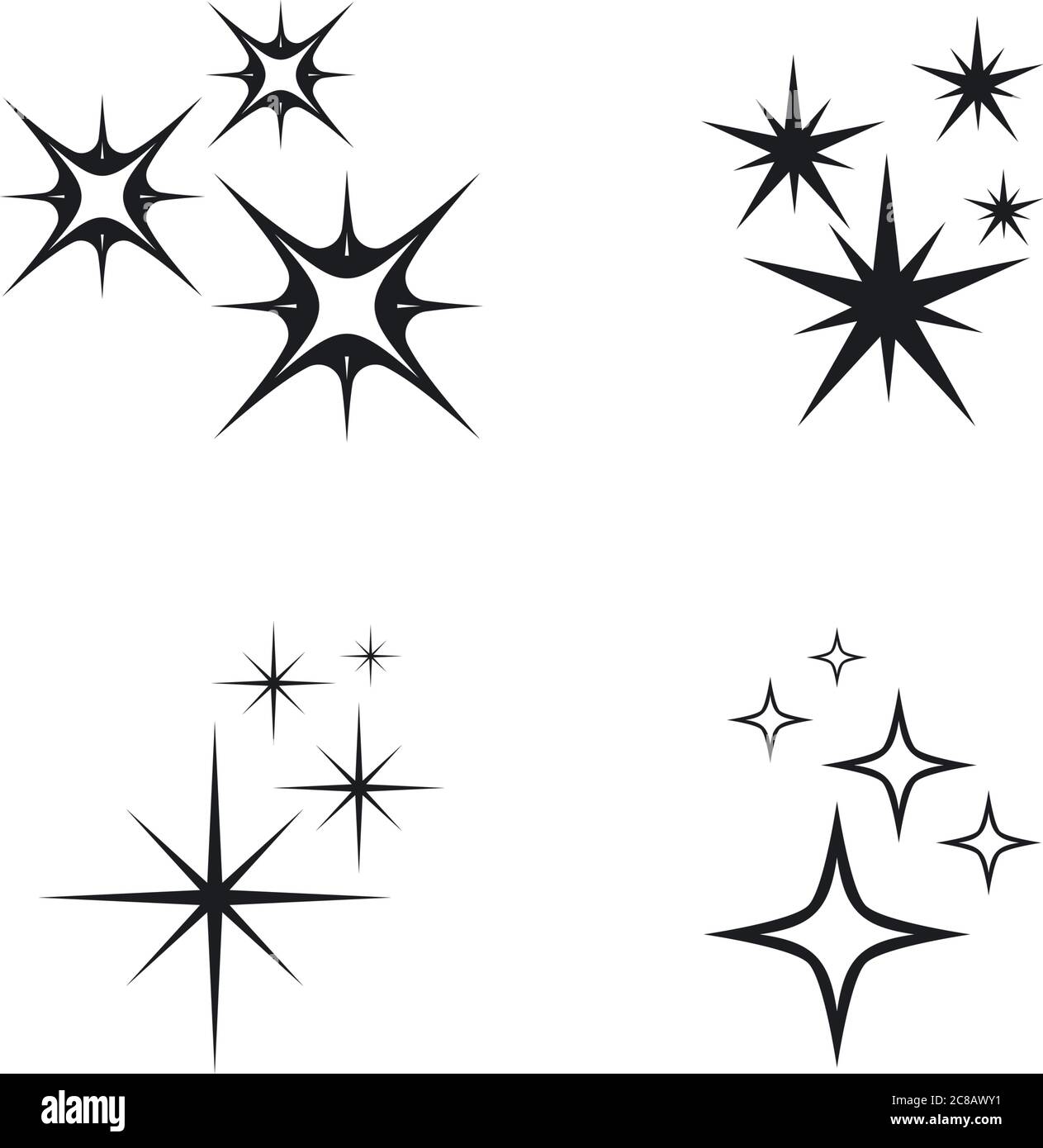 sparkling icon template vector illustration Stock Vector Image & Art ...