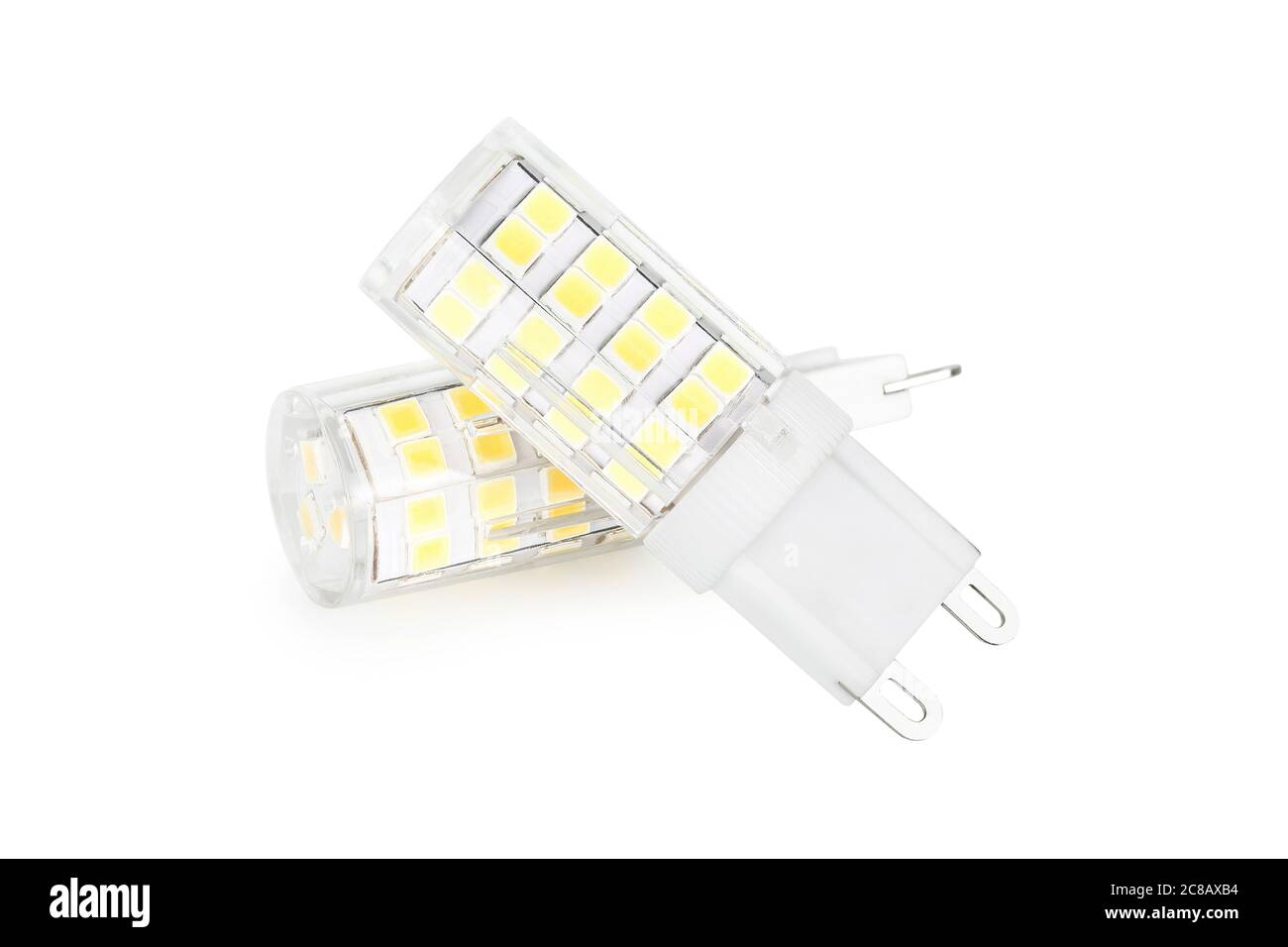 led lamps isolated on white Stock Photo