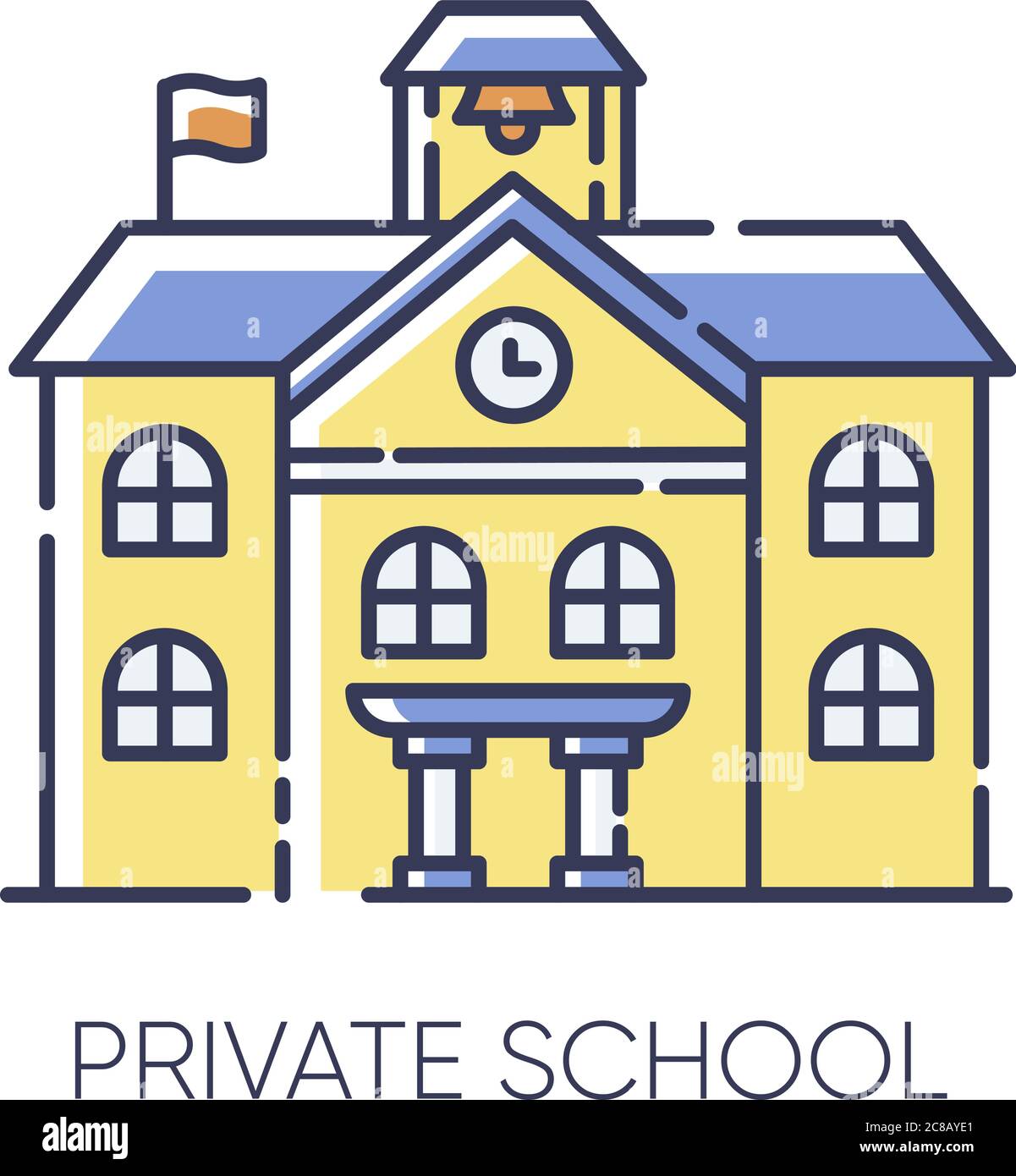 Modern educational institution Stock Vector Images Alamy