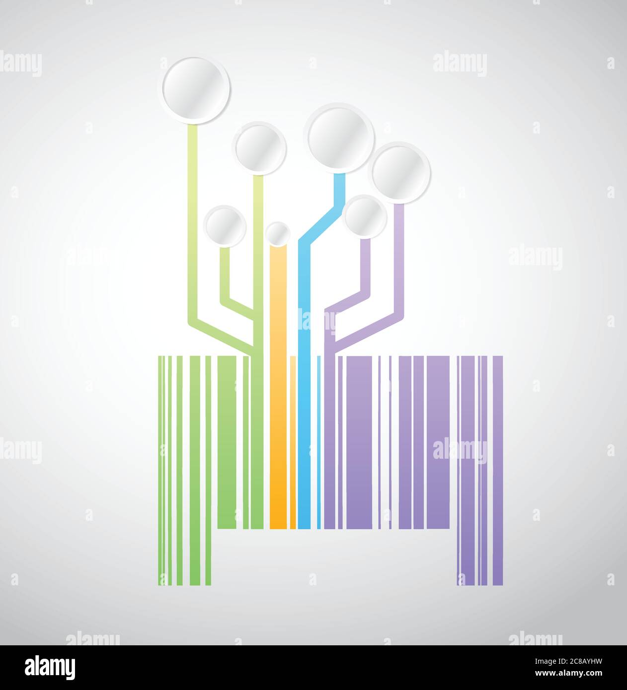 Creative barcode background Stock Vector Images - Alamy