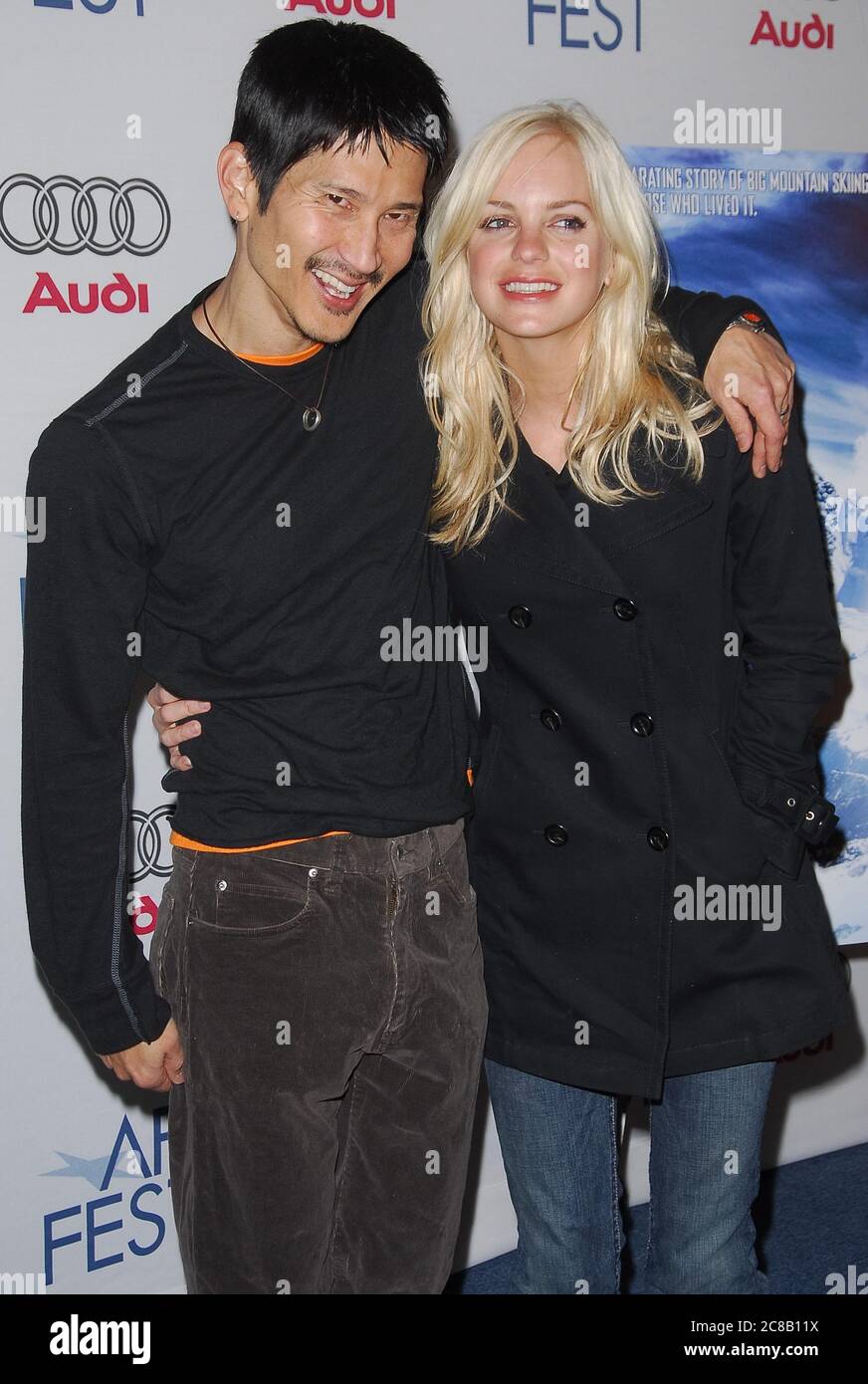 Filmmaker Greg Araki and Actress Anna Faris at the AFI FEST 2007 Presents a Screening of 'Smiley Face' held at the AFI Fest Rooftop Village of the Arclight Cinemas in Hollywood, CA. The event took place on Saturday, November 10, 2007. Photo by: SBM / PictureLux - File Reference # 34006-9919SBMPLX Stock Photo