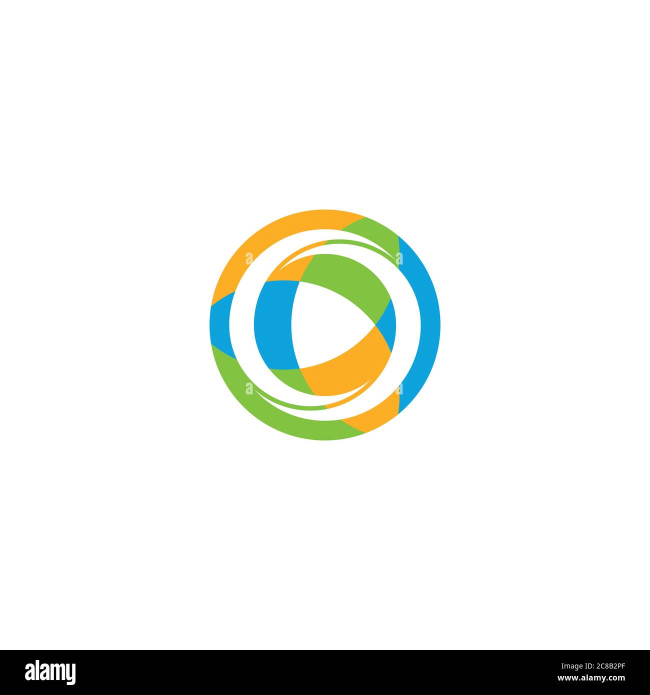 Abstract swirl logo flat hi-res stock photography and images - Alamy