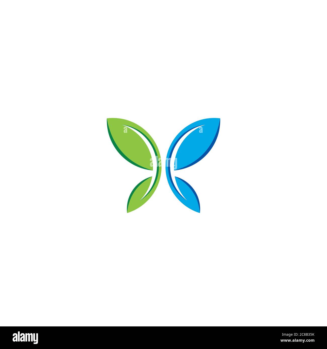 Butterfly and Leaves logo / icon design Stock Vector Image & Art - Alamy