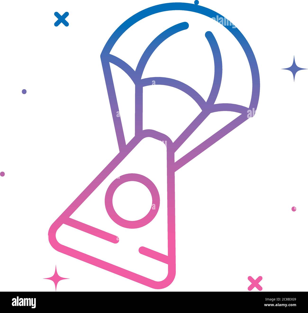 station with balloon gradient style icon of Space futuristic cosmos and ...