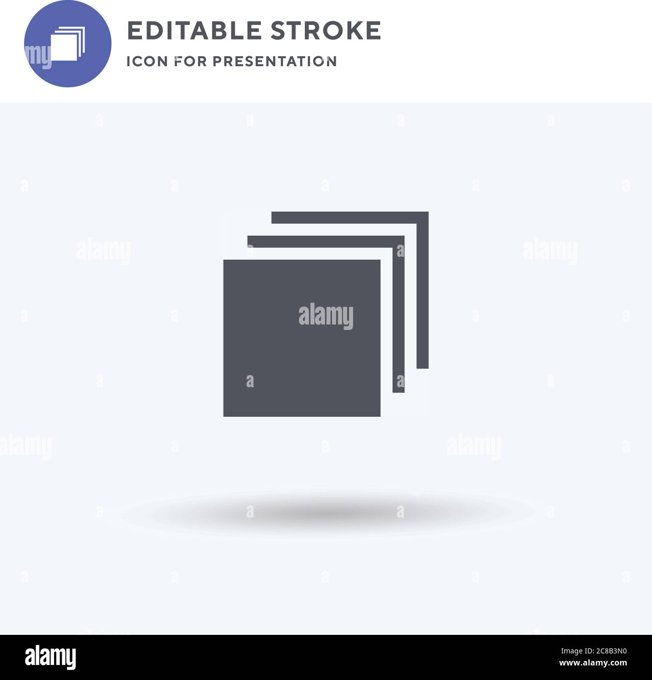 Visualization icon vector, filled flat sign, solid pictogram isolated on white, logo illustration. Visualization icon for presentation. Stock Vector