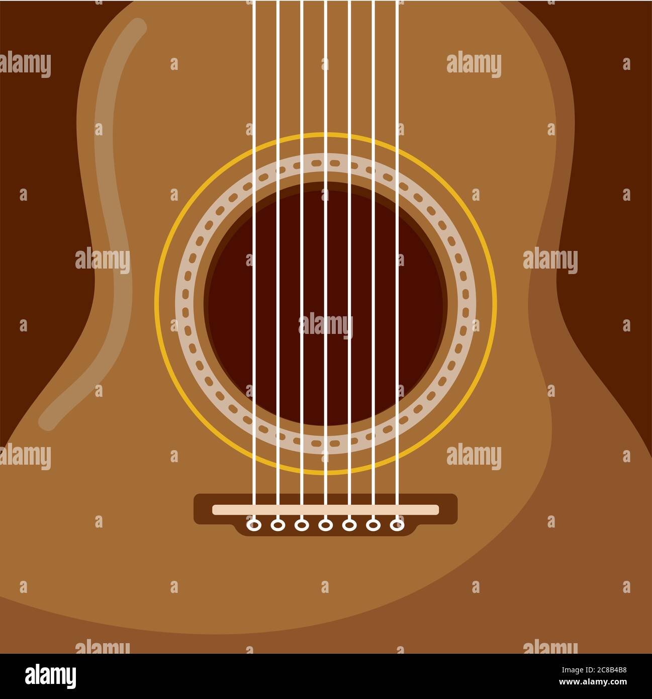 Classic acoustic guitar Stock Vector Image & Art - Alamy