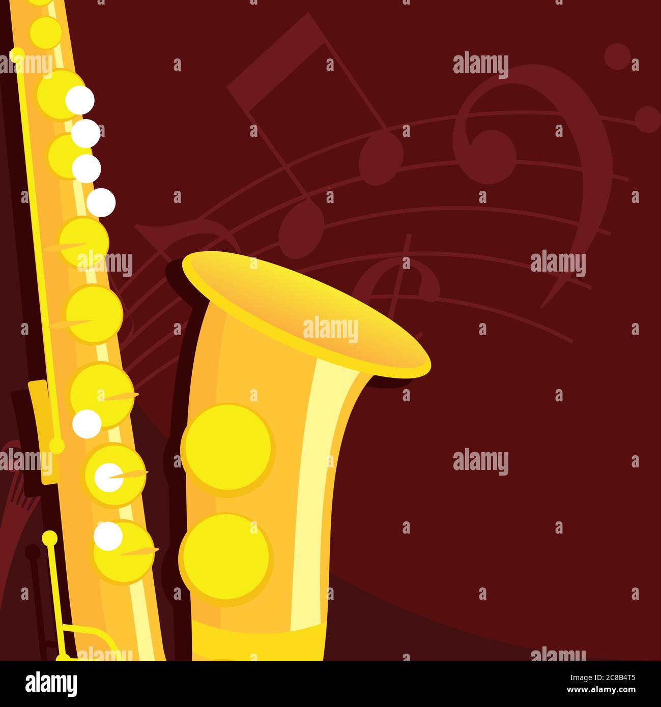 Classical saxophone image Stock Vector Image & Art Alamy