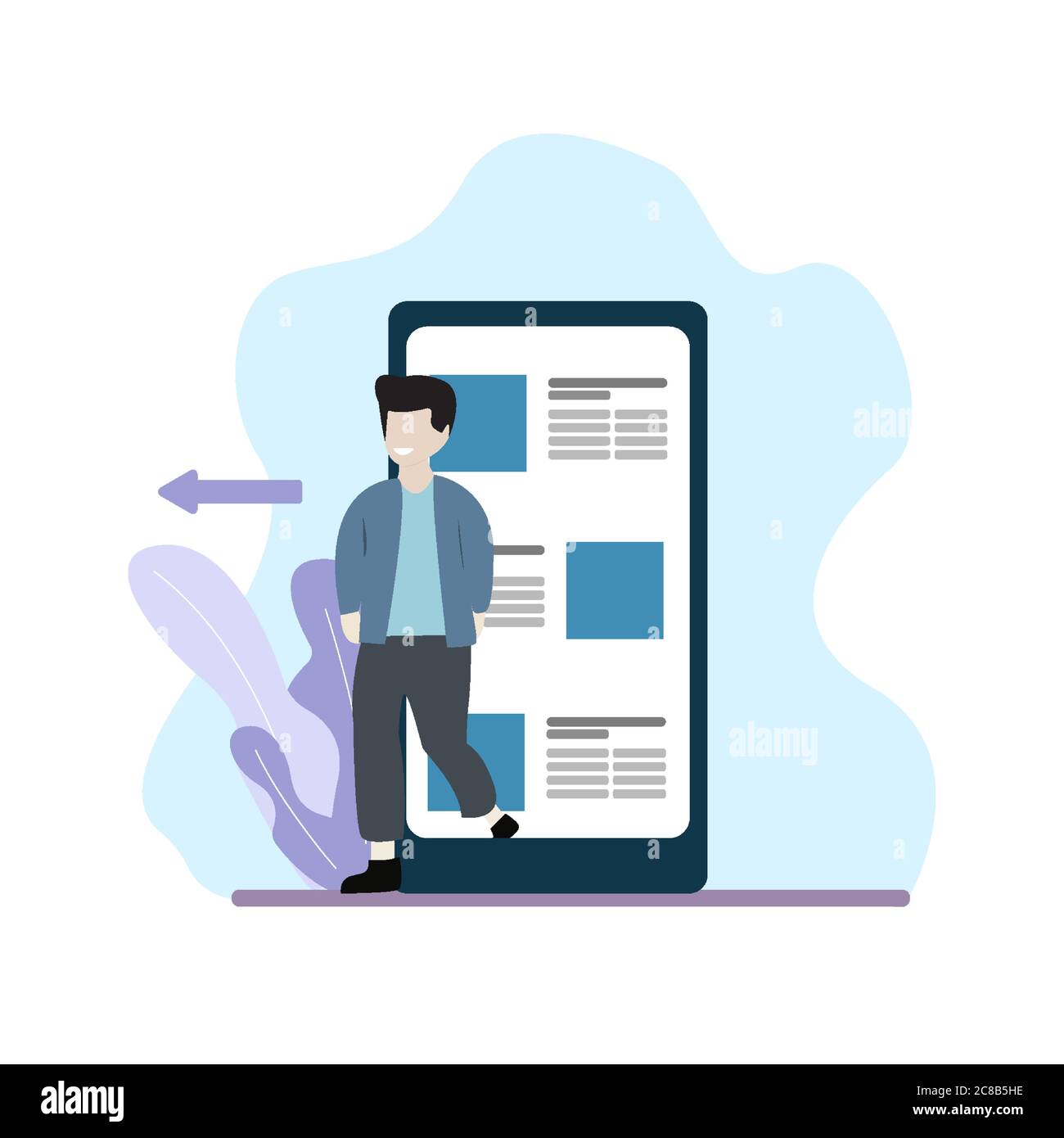 Man comes out Stock Vector Images Alamy