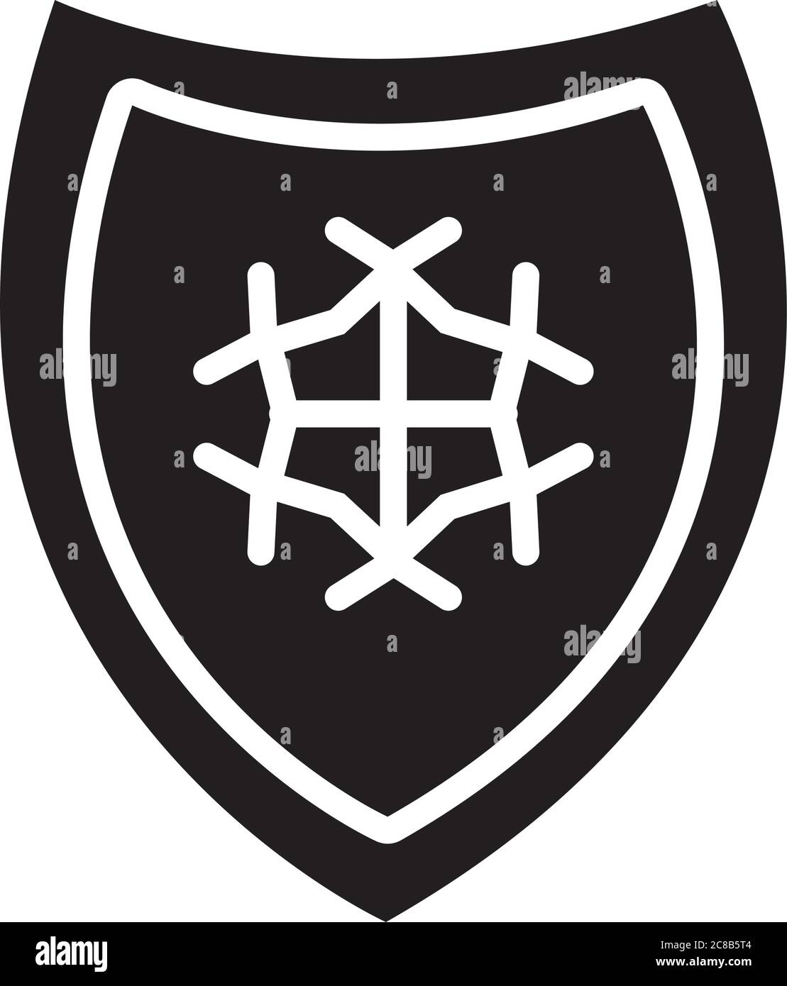 Snowflake security icon Stock Vector Images - Alamy