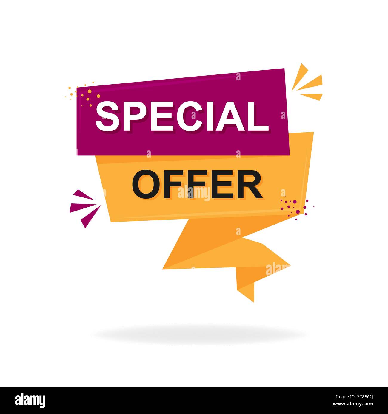 Special offer banner. Marketing background. Isolated vector ...