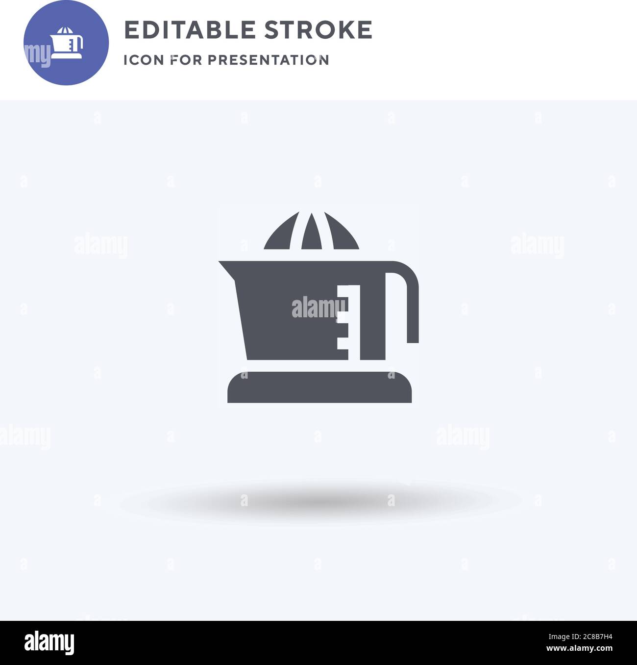 Squeezer icon vector, filled flat sign, solid pictogram isolated on ...