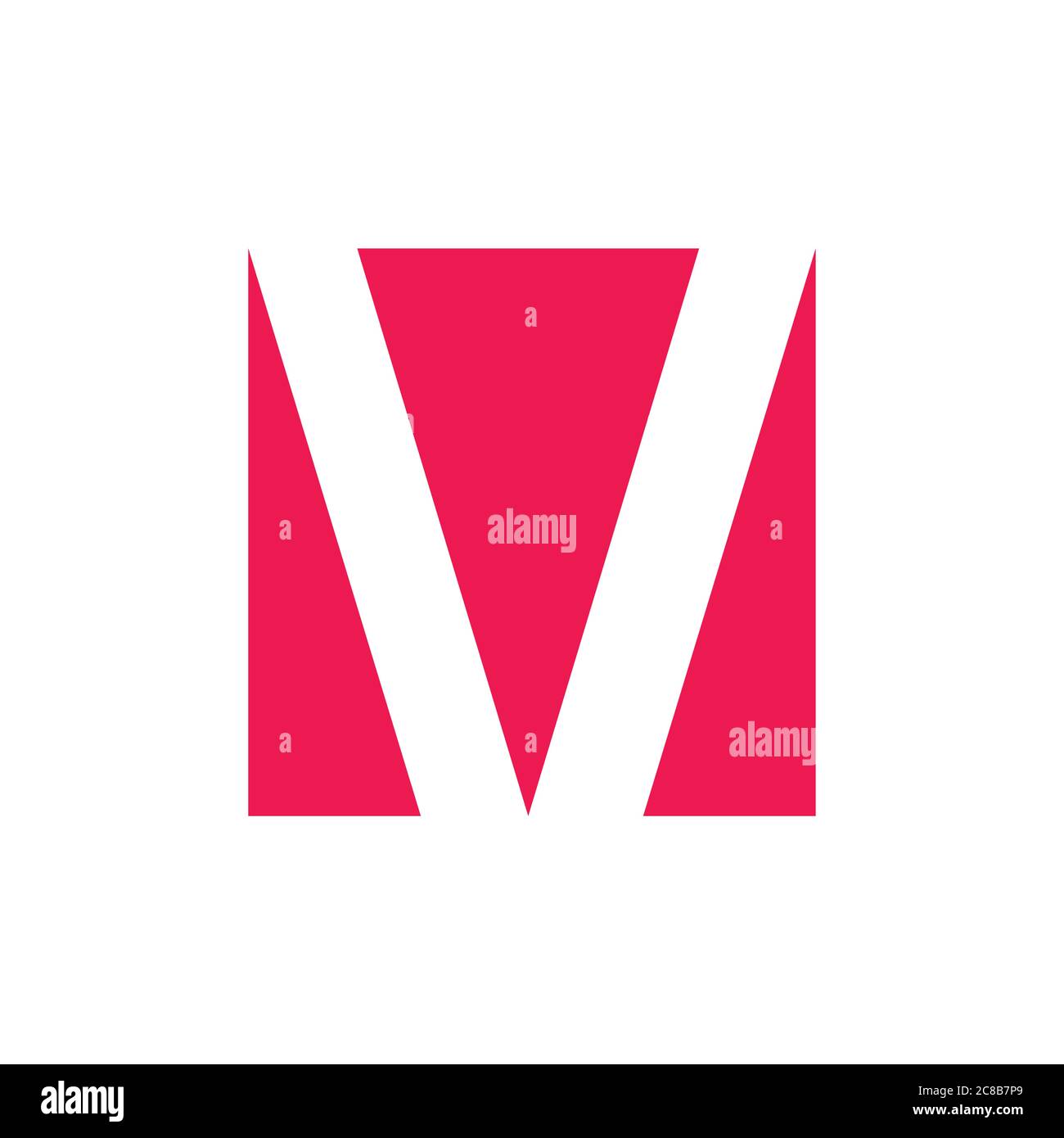 letter v negative space logo vector Stock Vector Image & Art - Alamy