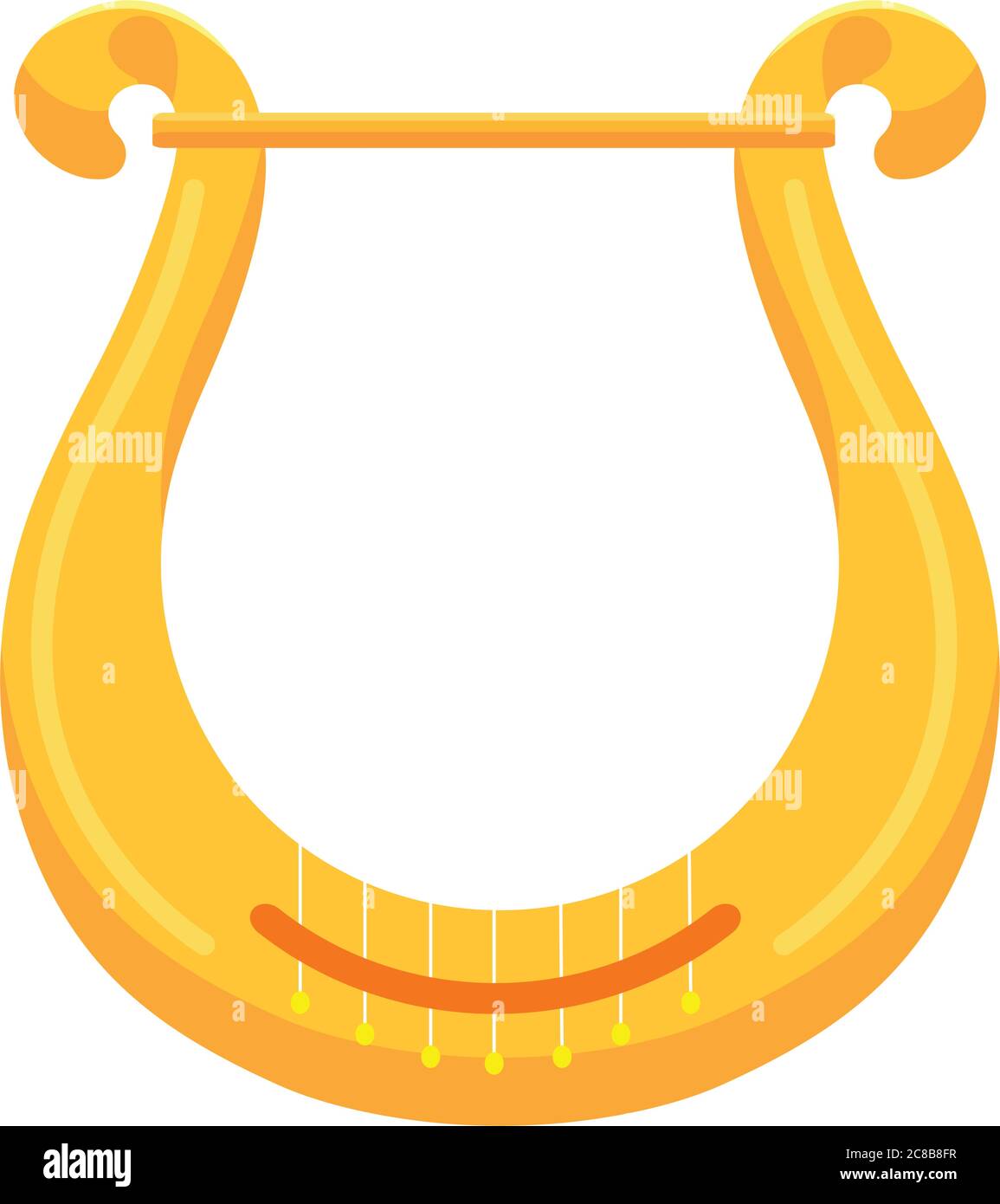 Lyric harp. Lyre Stock Vector