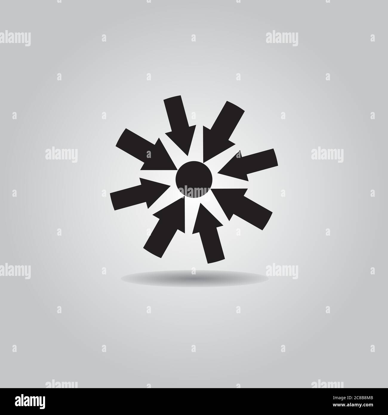 circle pointing arrow target symbol vector Stock Vector Image & Art - Alamy
