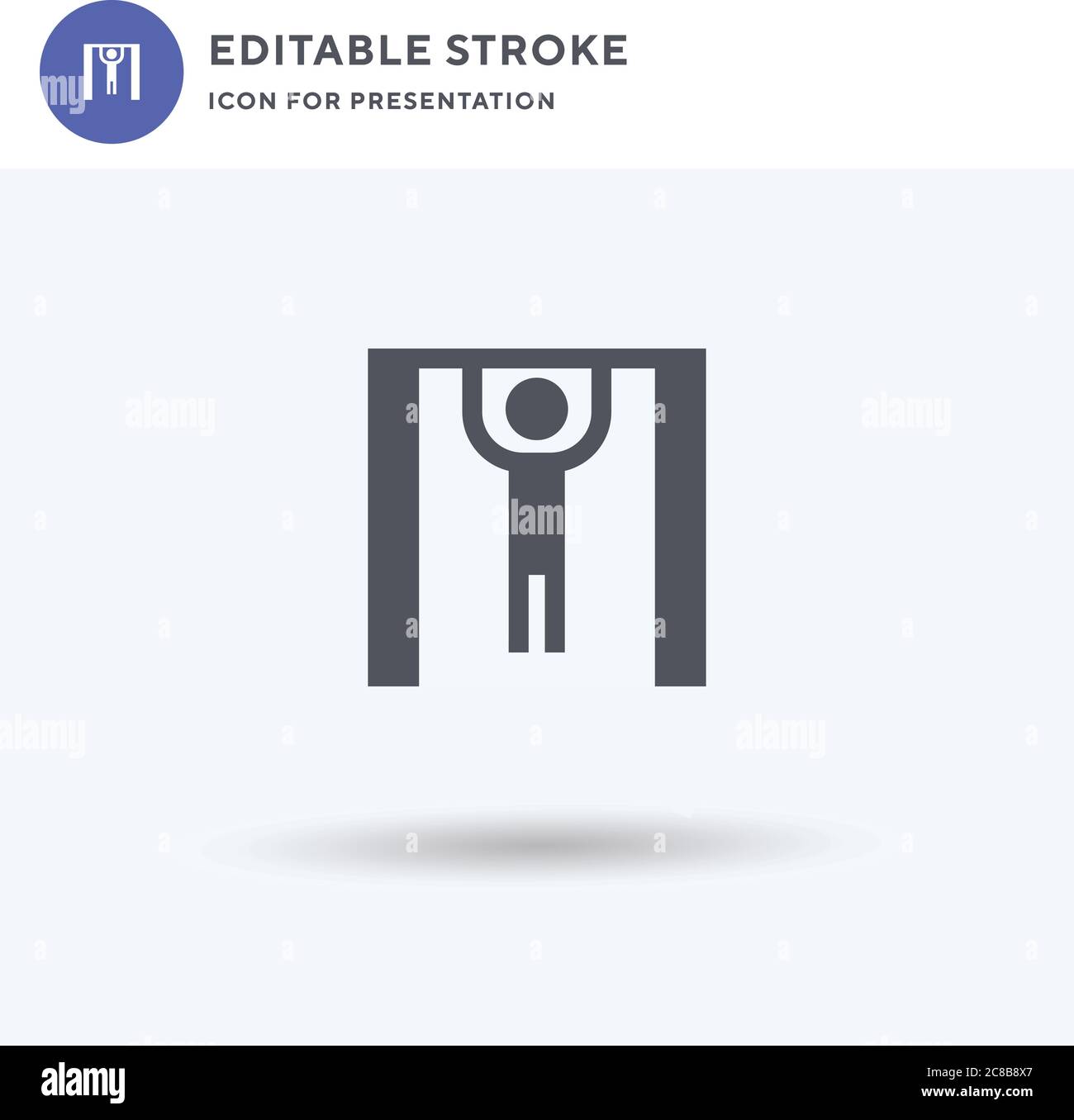 Pulling Up icon vector, filled flat sign, solid pictogram isolated on white, logo illustration. Pulling Up icon for presentation. Stock Vector