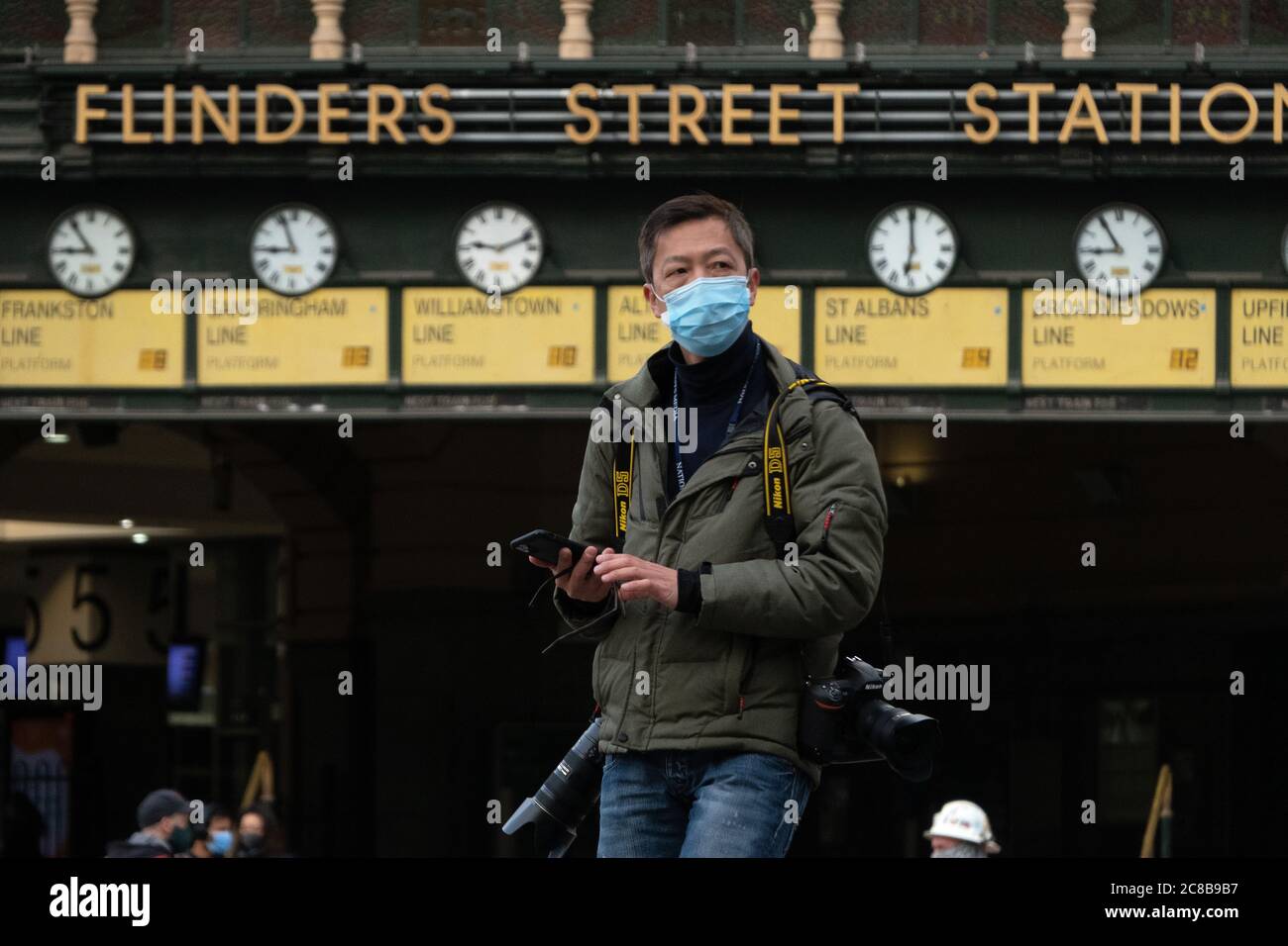 Covid19 pandemic 2020 People wearing mandatory protective face masks