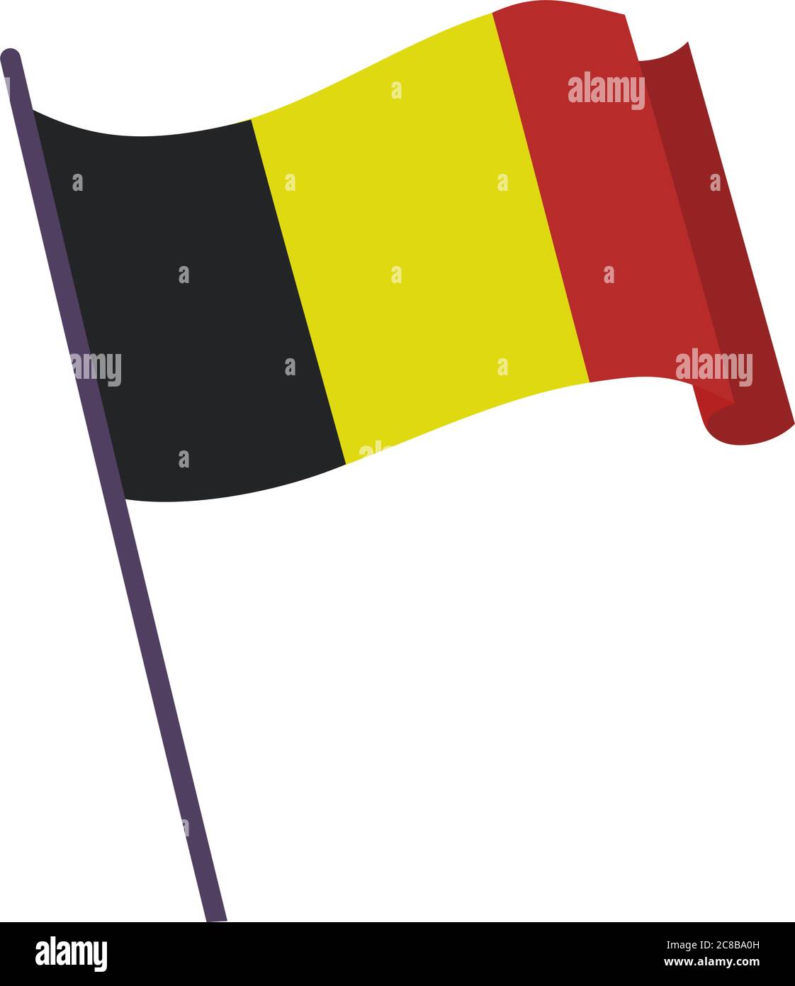 Waving flag of Belgium Stock Vector Image & Art - Alamy