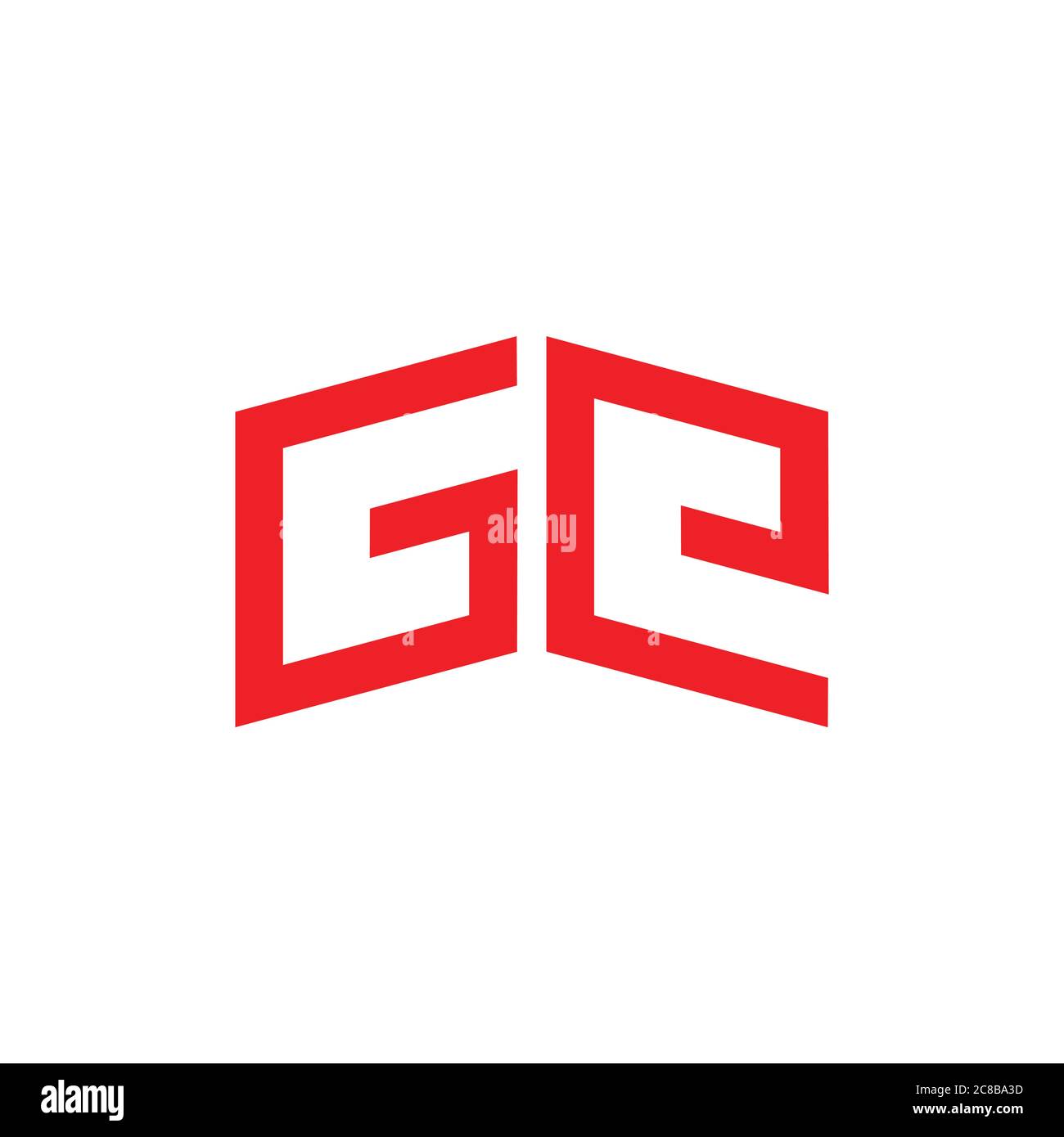 letter ge geometric arrow book shape logo vector Stock Vector Image ...