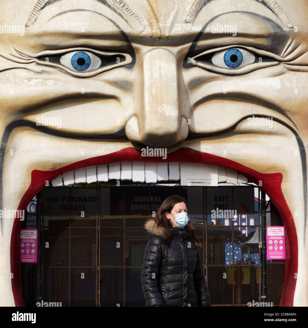 Covid19 pandemic 2020 People wearing mandatory protective face masks