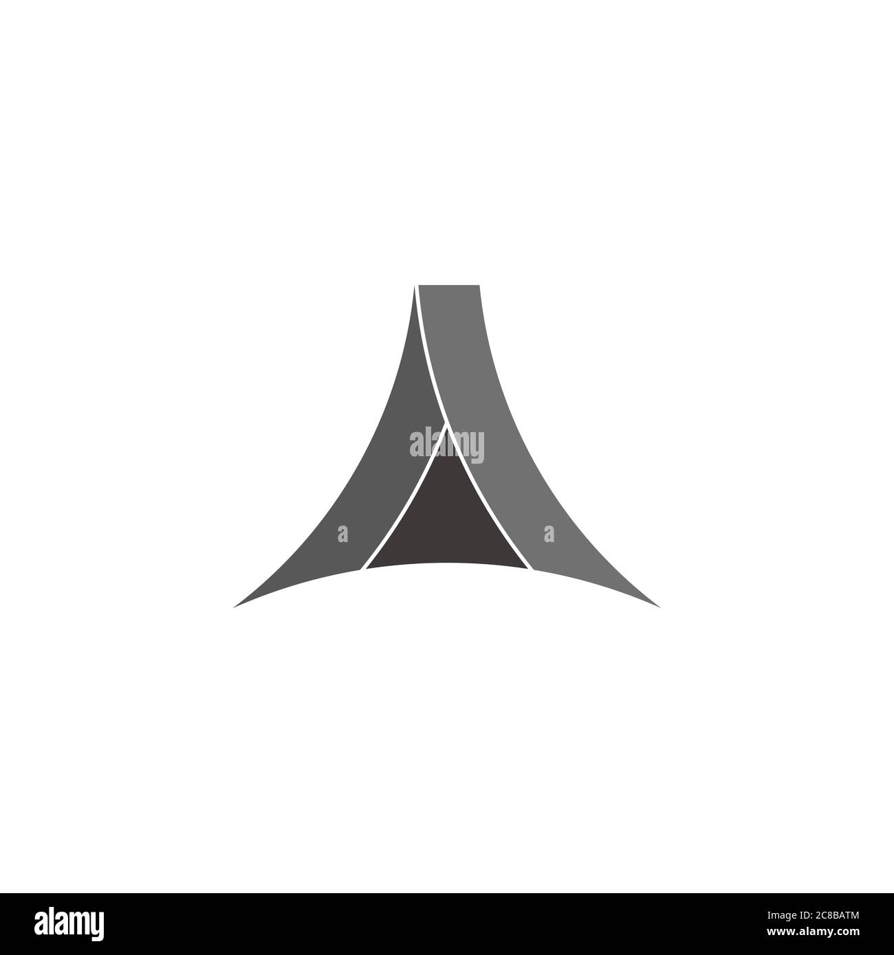 abstract letter a triangle geometric design symbol vector Stock Vector