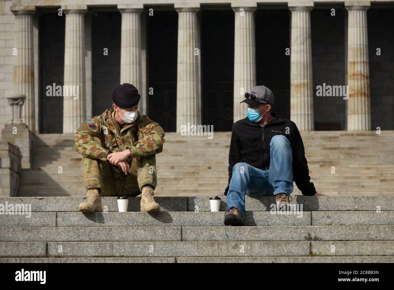 Covid19 pandemic 2020 People wearing mandatory protective face masks