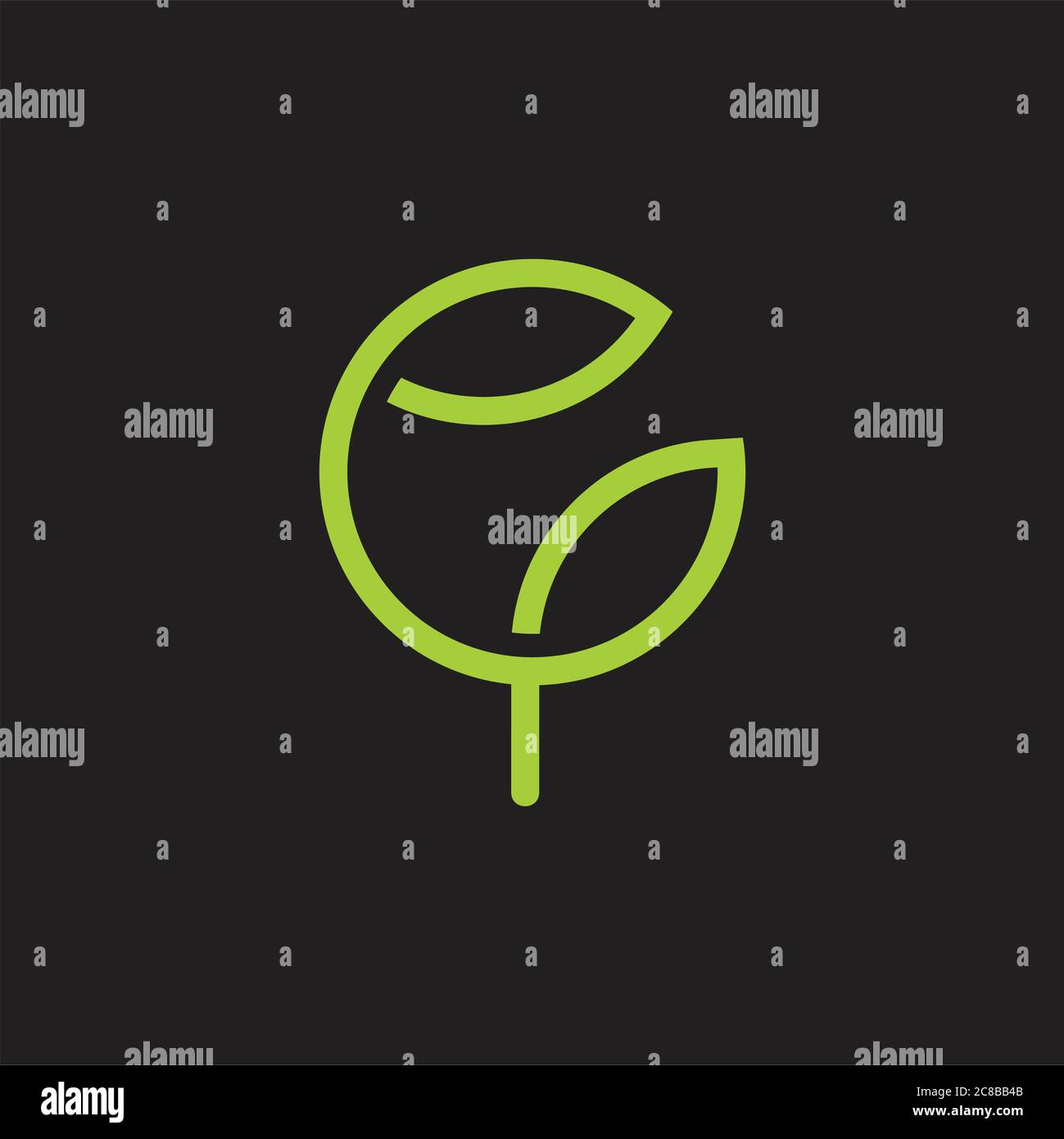 circle globe green leaf geometric logo vector Stock Vector Image & Art ...