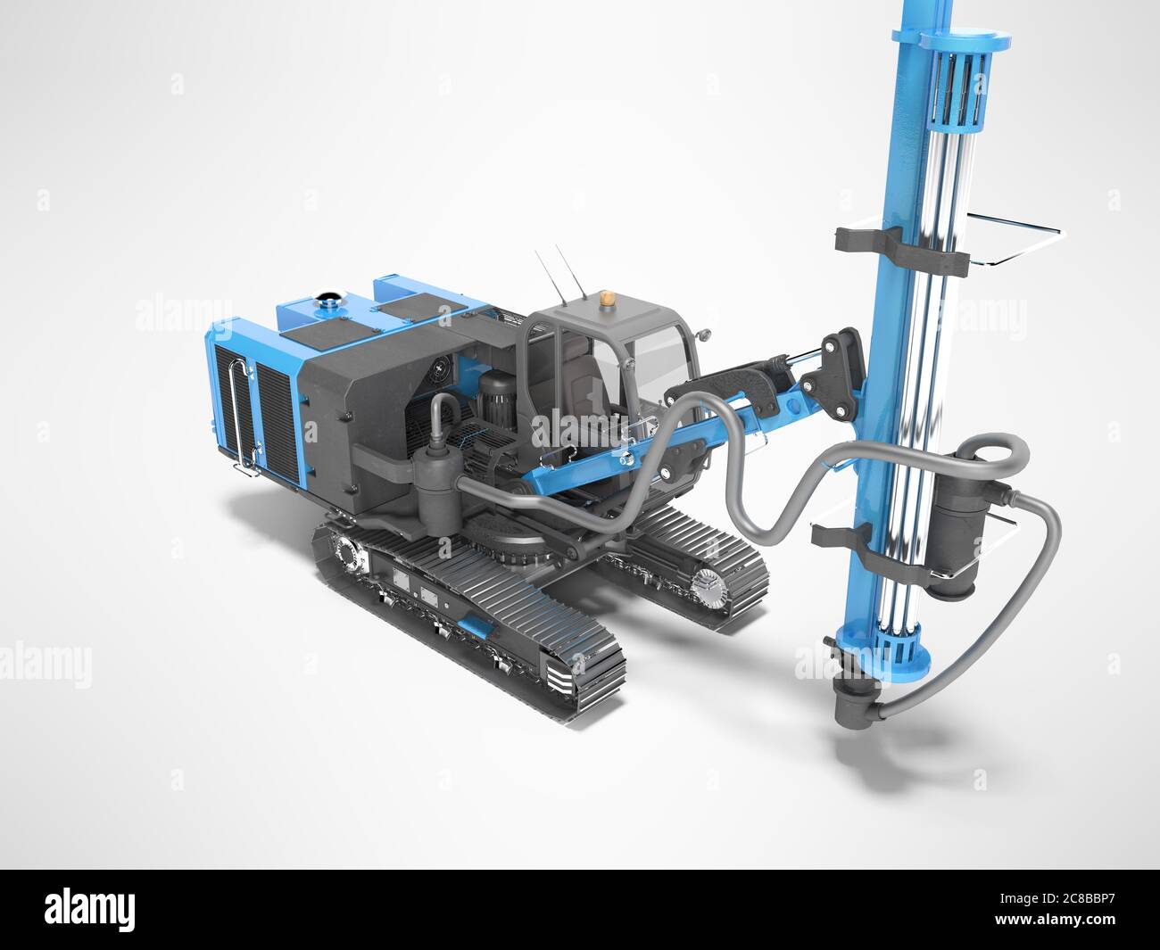 Caterpillar Rigs Blue self propelled drilling rig for the construction and laying of ...