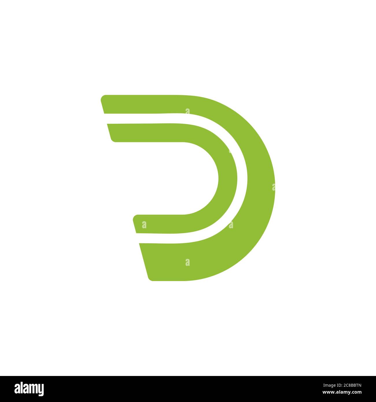 letter d stripes geometric line logo vector Stock Vector Image & Art ...